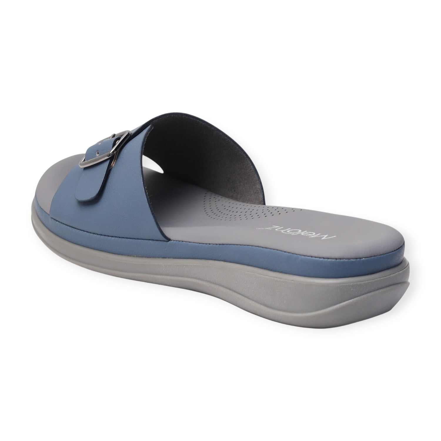 Melonz Women’s Buckle Strap Blue Sandals