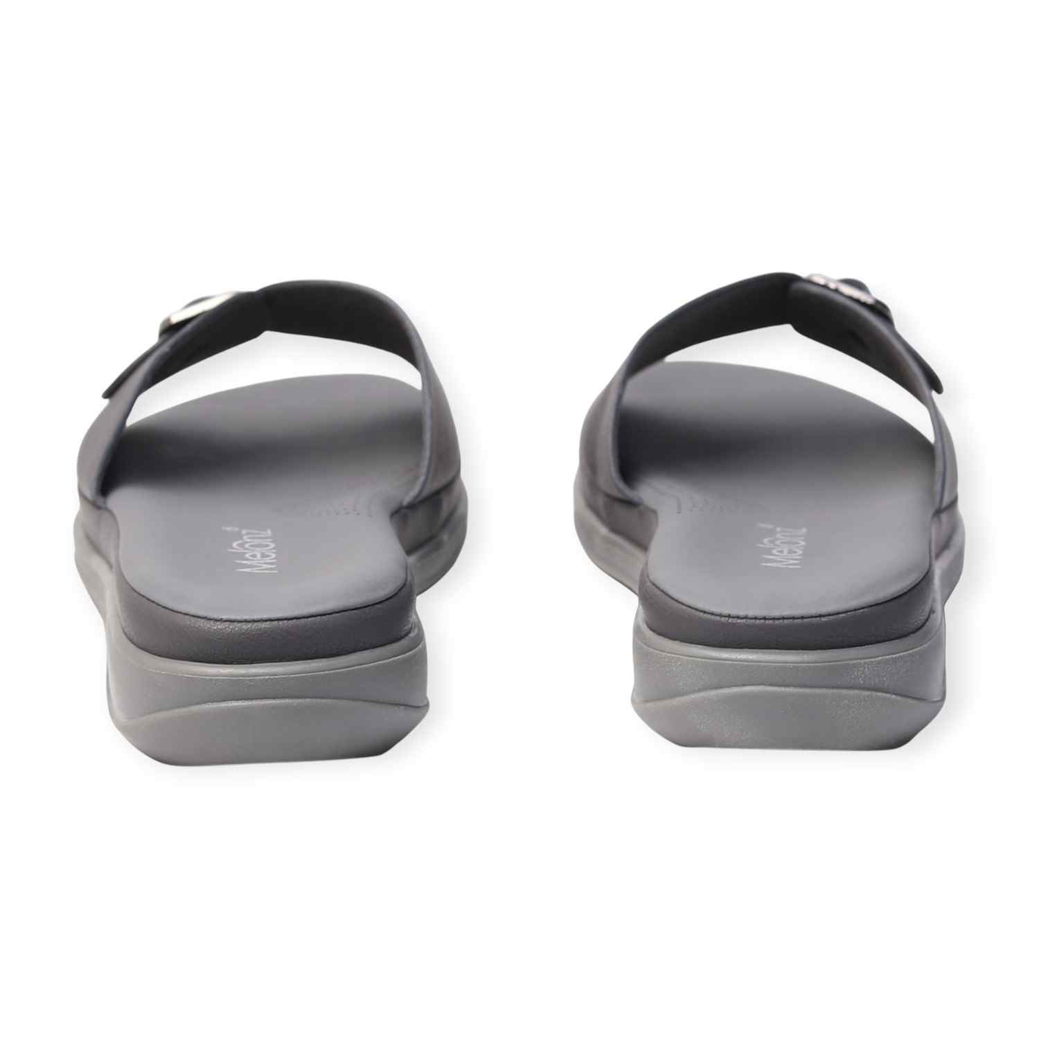 Melonz Women’s Buckle Strap Grey Sandals