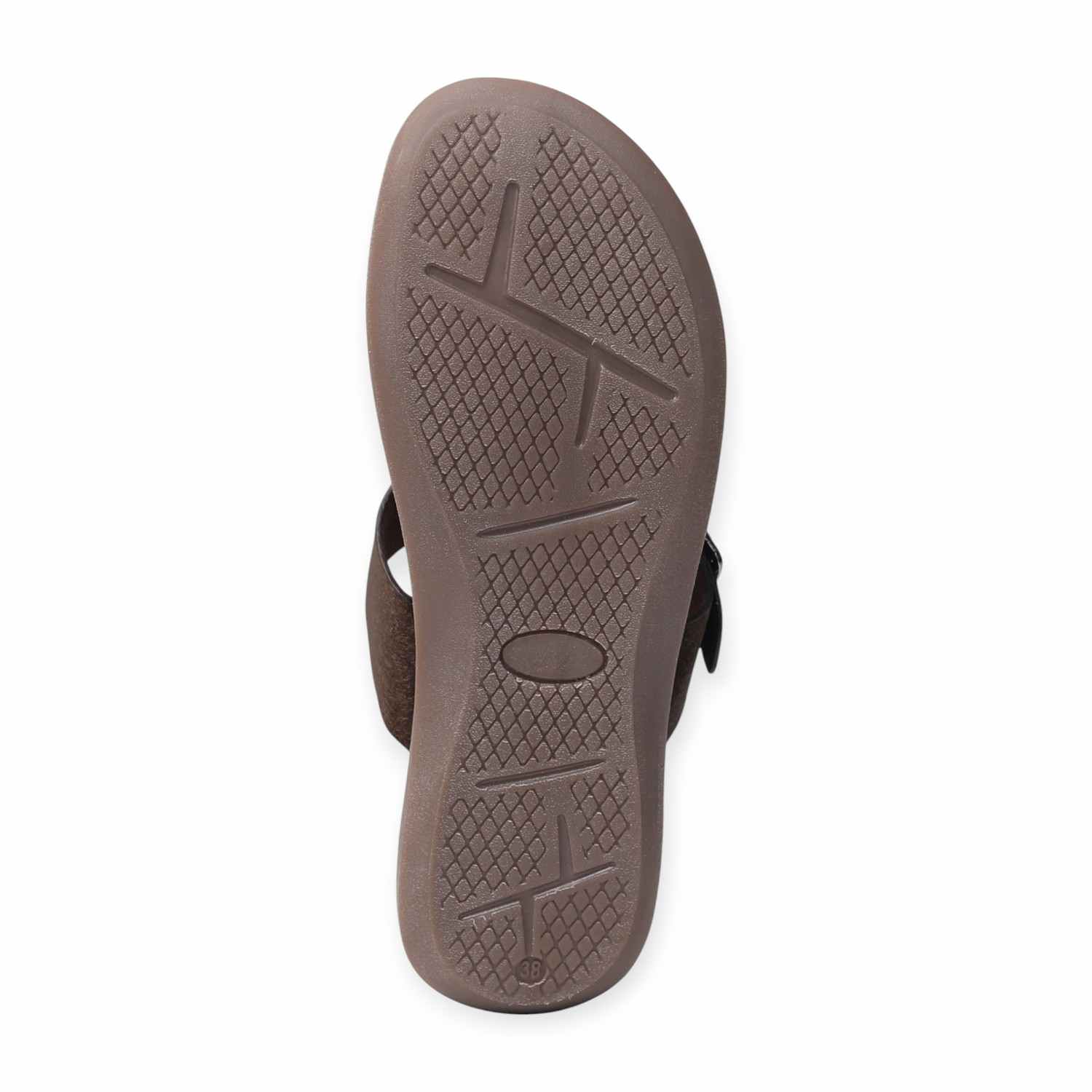 Melonz Women’s Buckle-Strap Brown Sandals