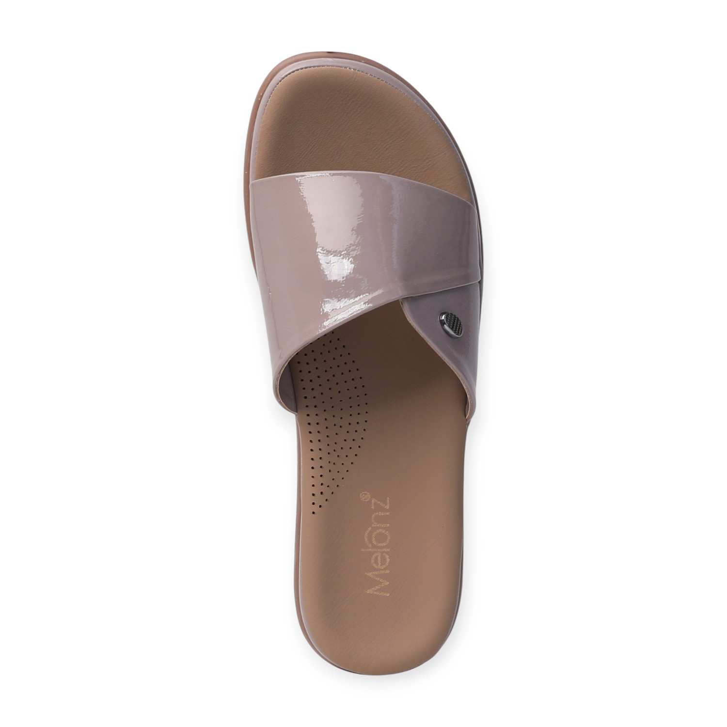 Melonz Women's Rose Pink Glossy Slides
