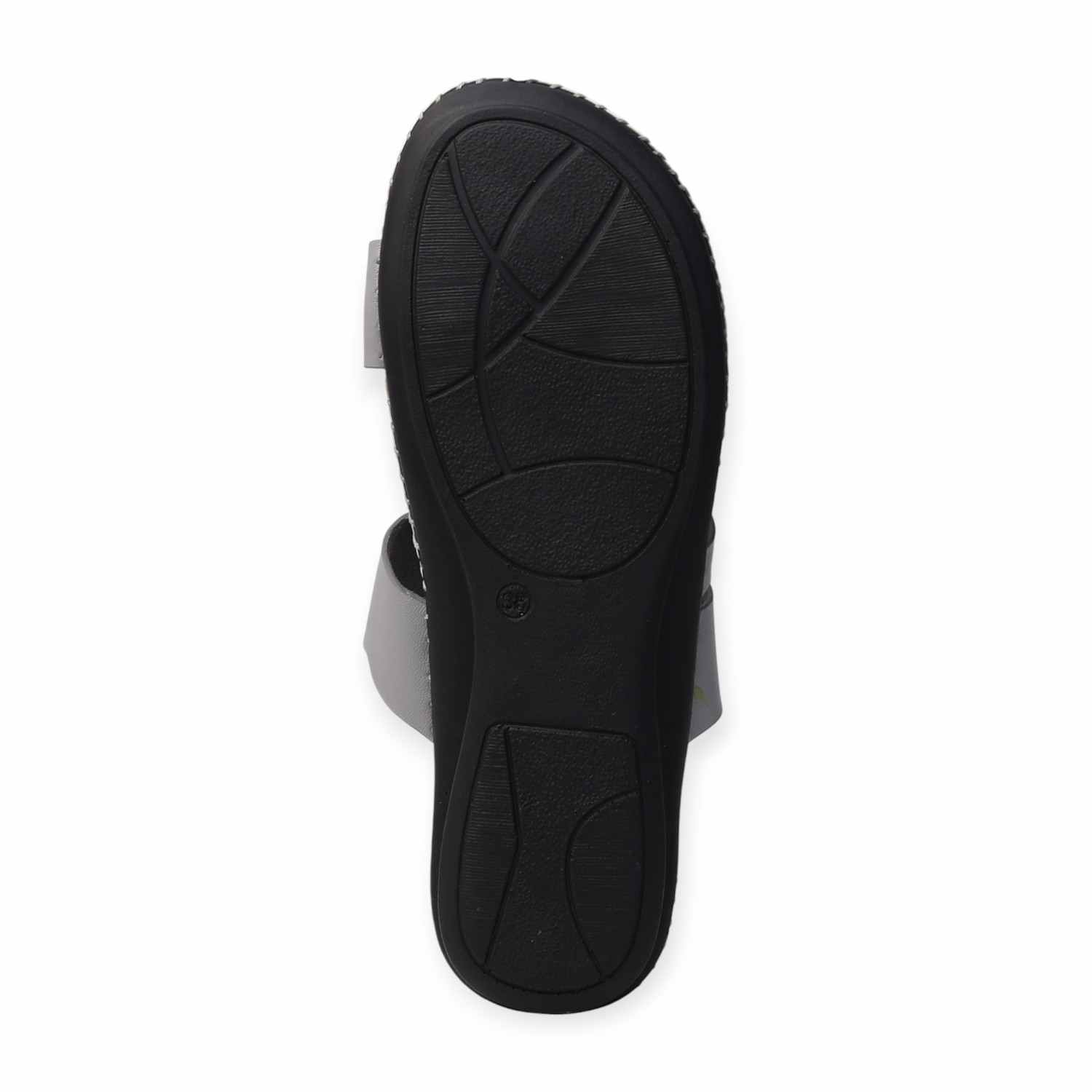 Melonz Women’s Cross-Strap Grey Slip-Ons