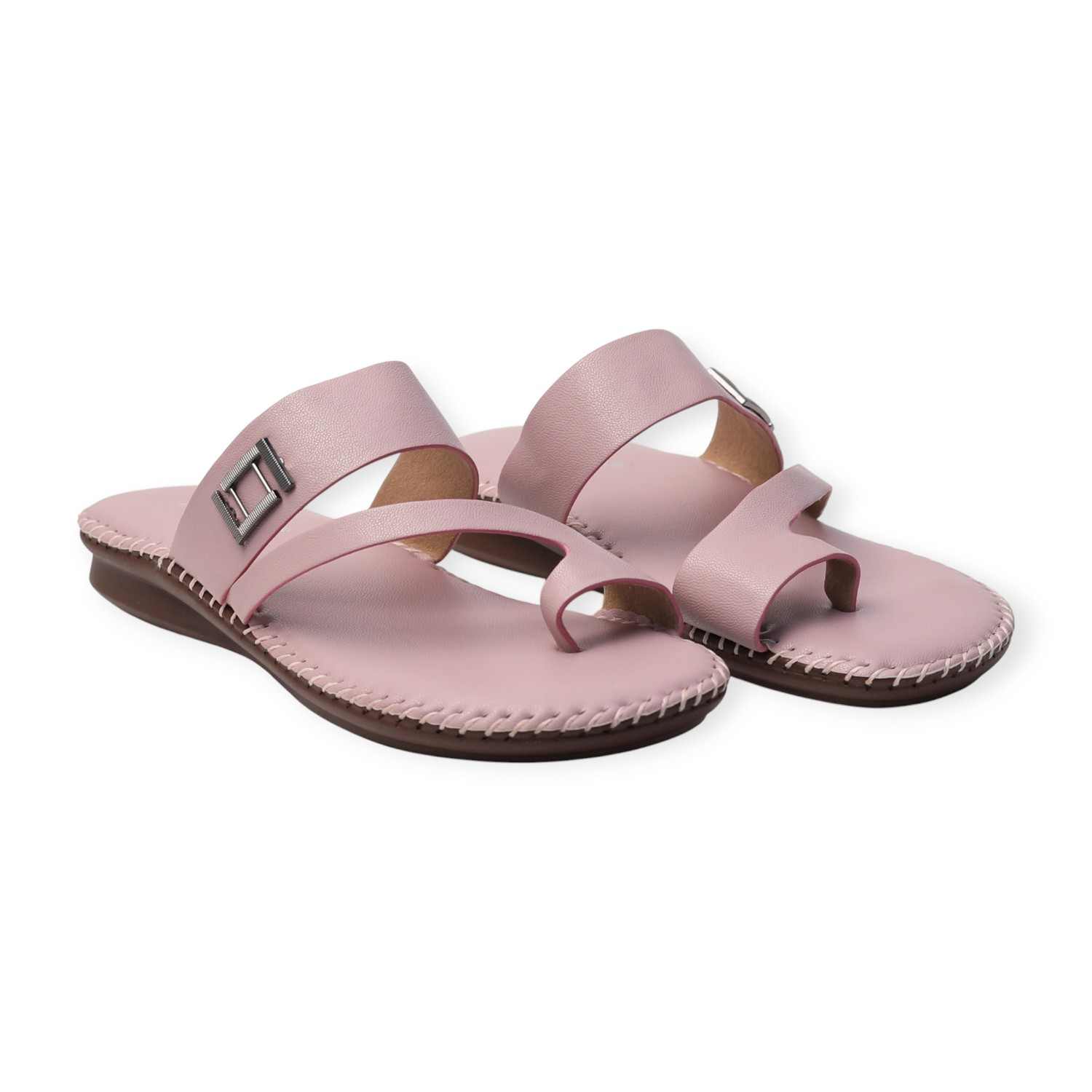 Melonz Women’s Cross-Strap Rose Pink Slip-Ons