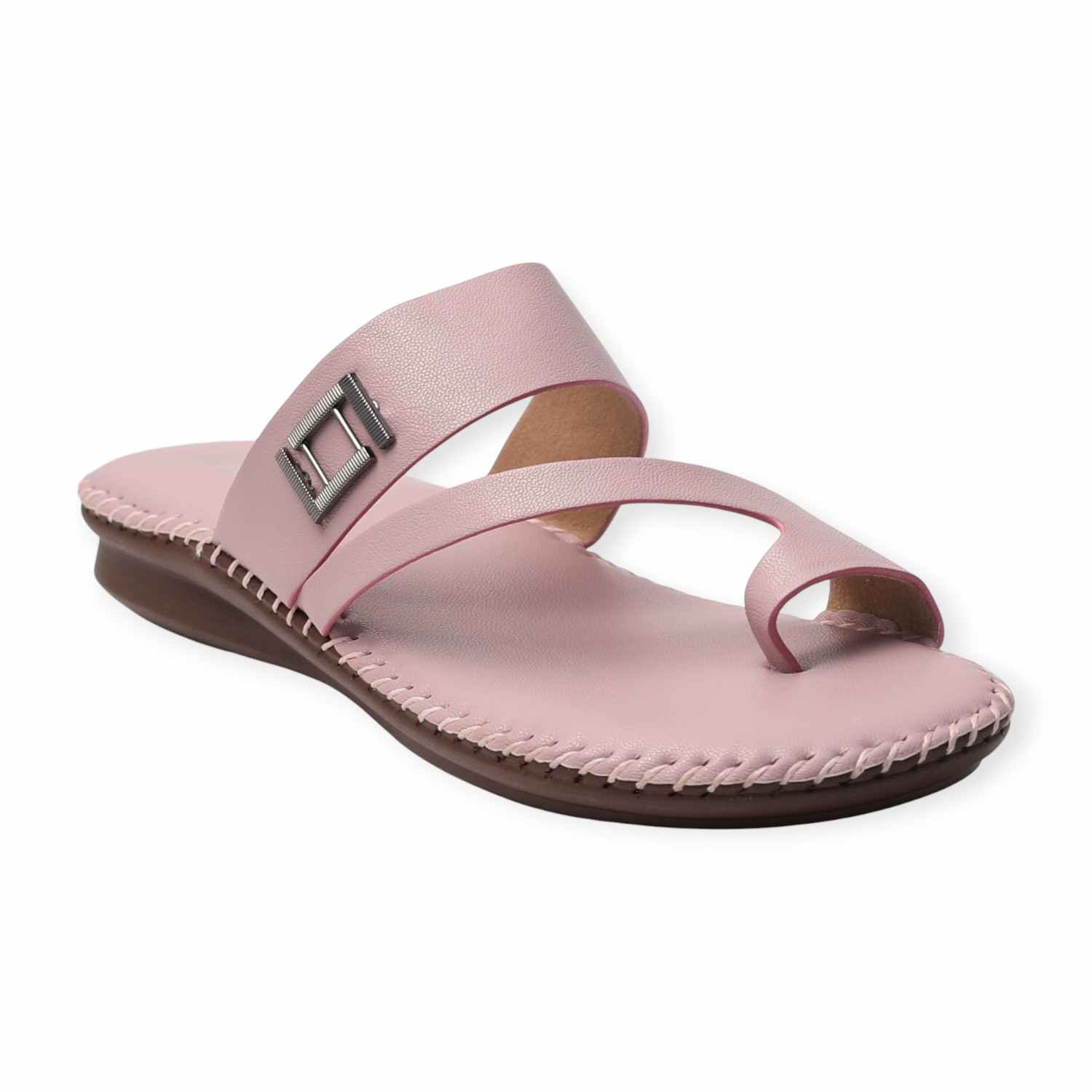 Melonz Women’s Cross-Strap Rose Pink Slip-Ons