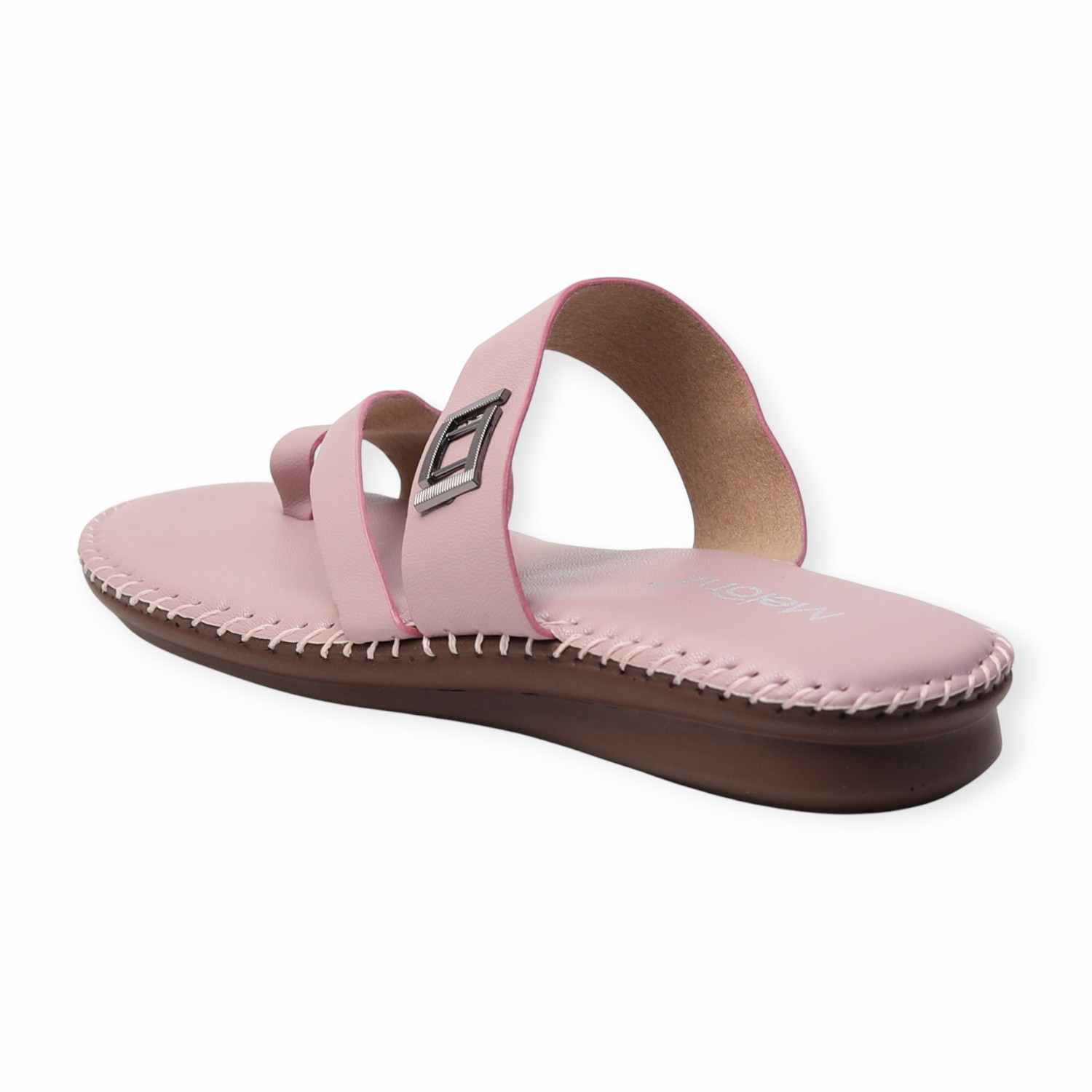 Melonz Women’s Cross-Strap Rose Pink Slip-Ons