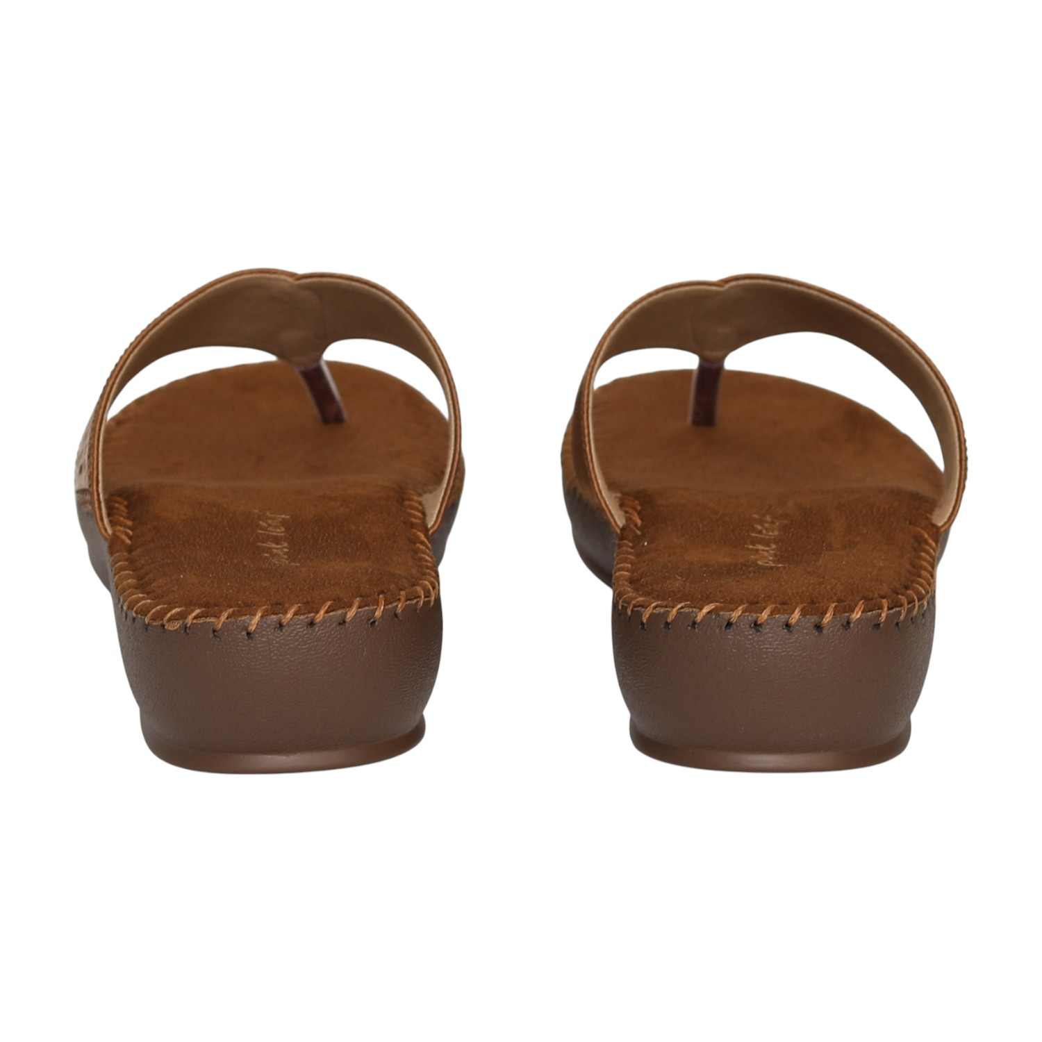 Women's Mocha Filigree Thong Sandals
