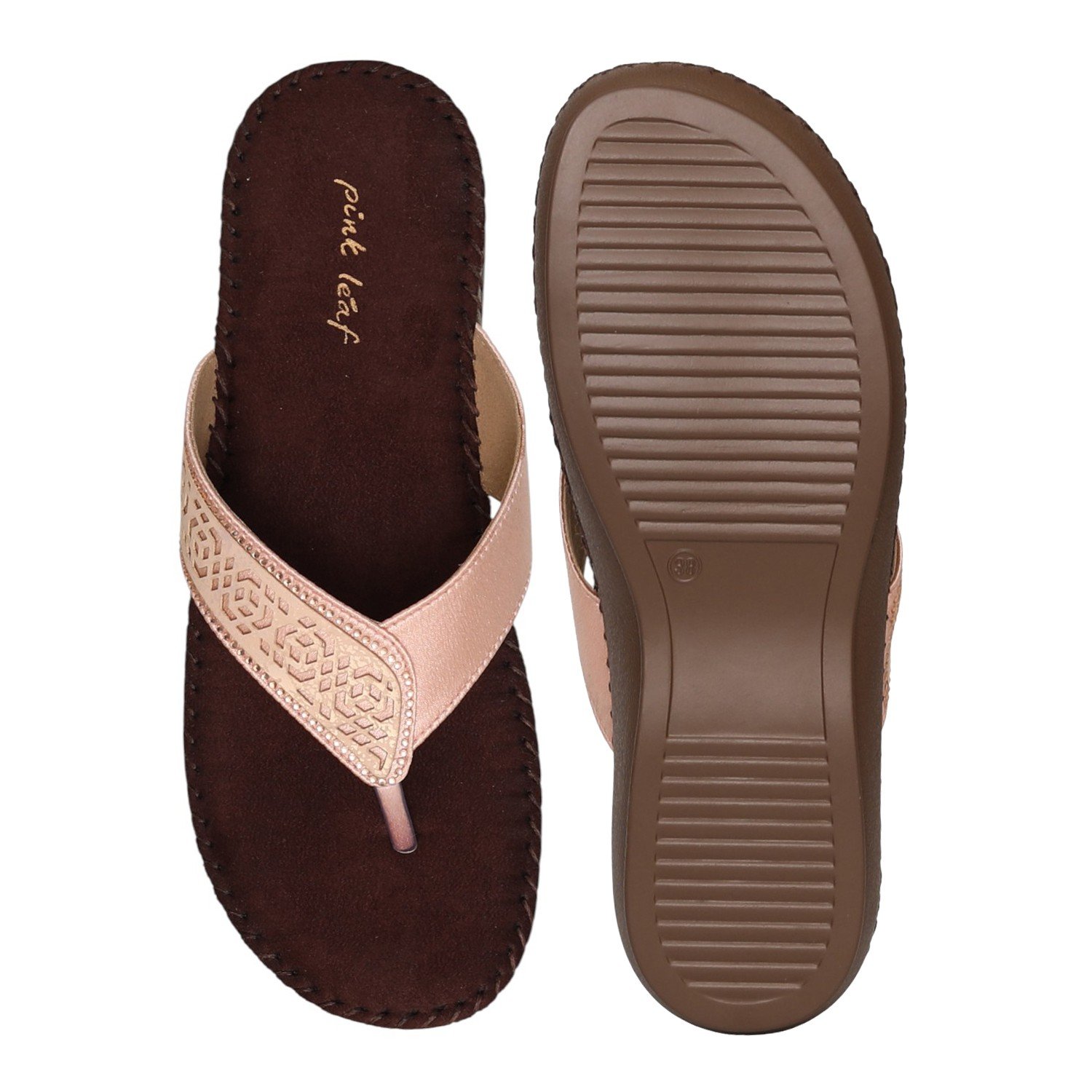 Women's Blush Filigree Thong Sandals