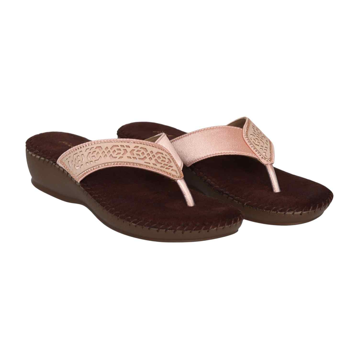 Women's Blush Filigree Thong Sandals