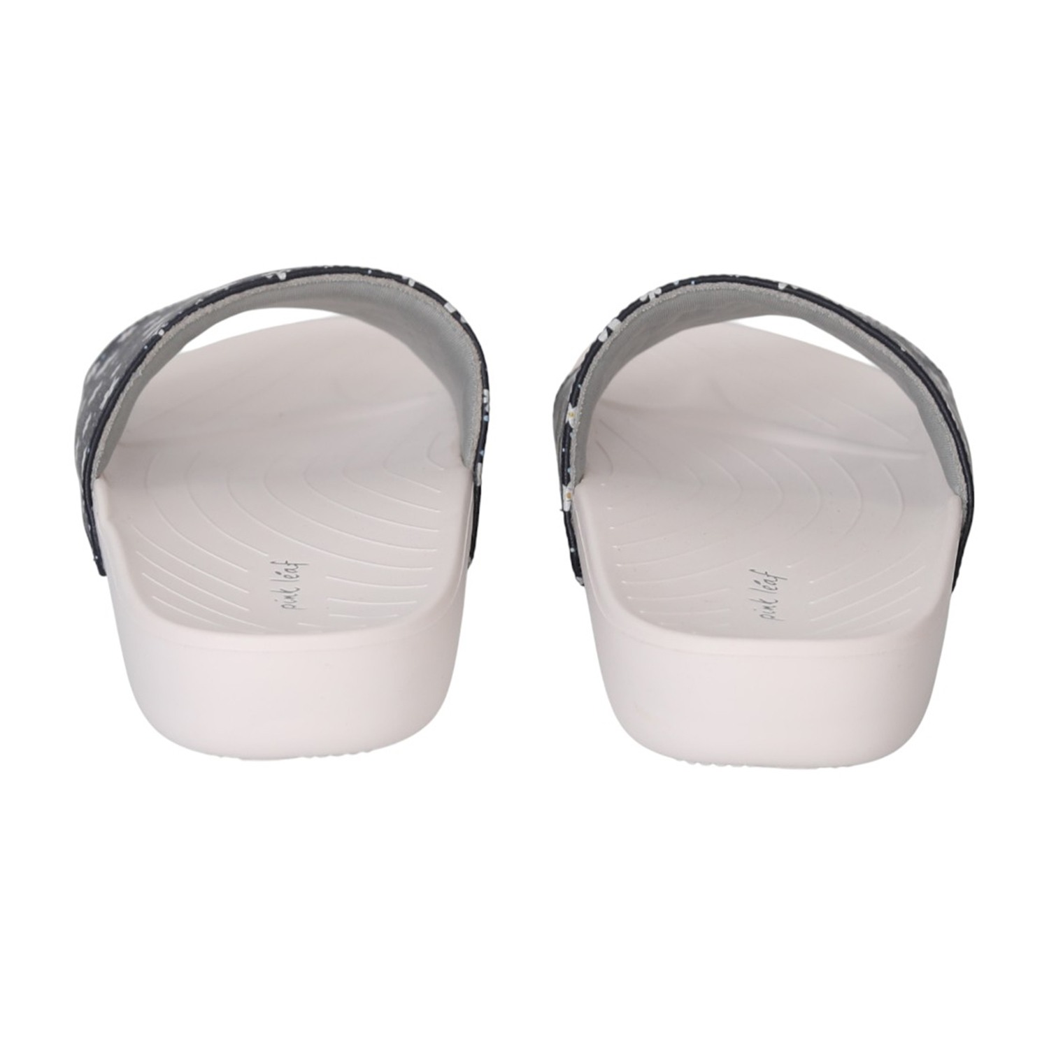 Women Blue Floral Slides