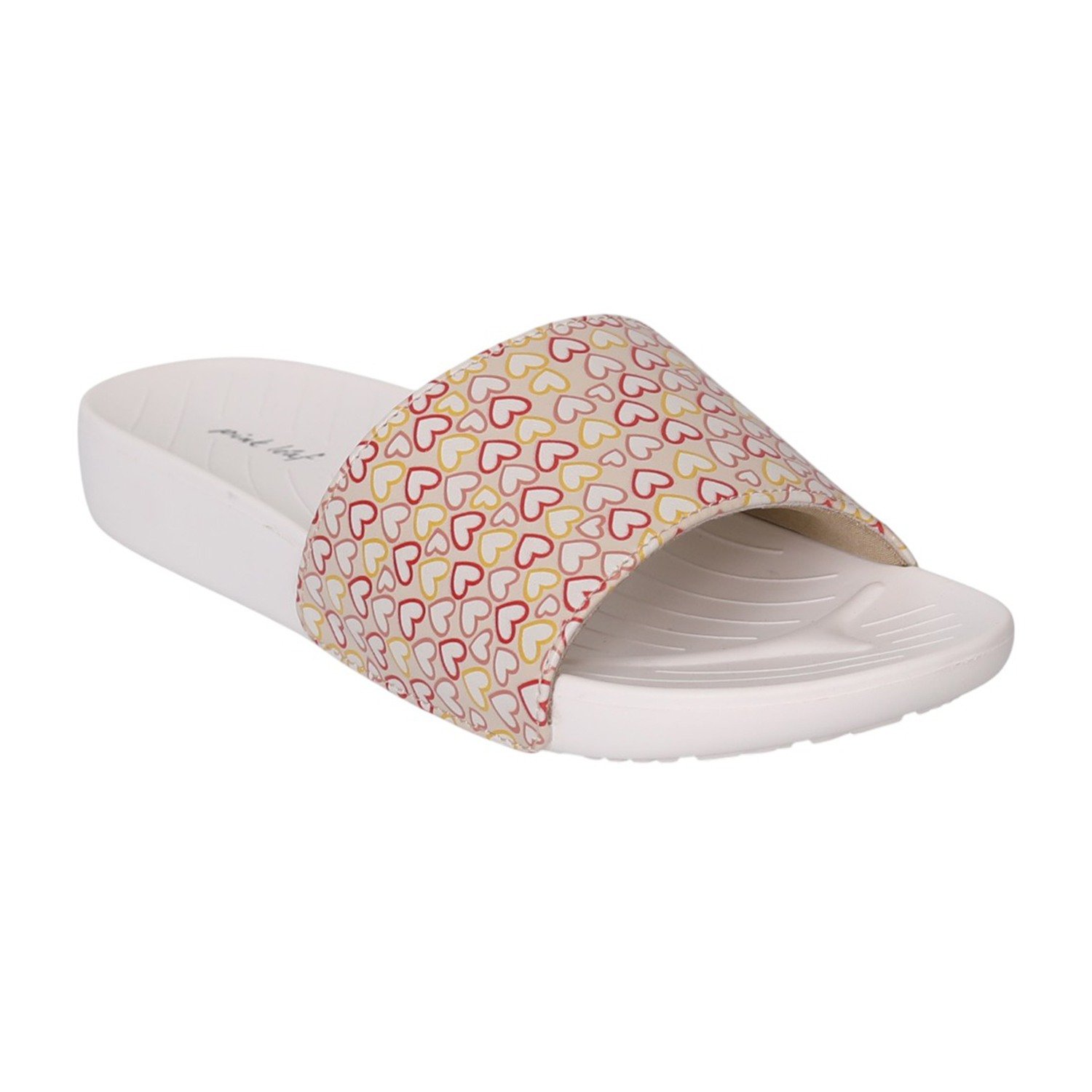 Women Pink Heart Design Slides