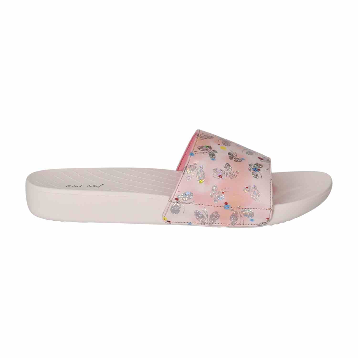 Women Pink Blossom Slide Sandals