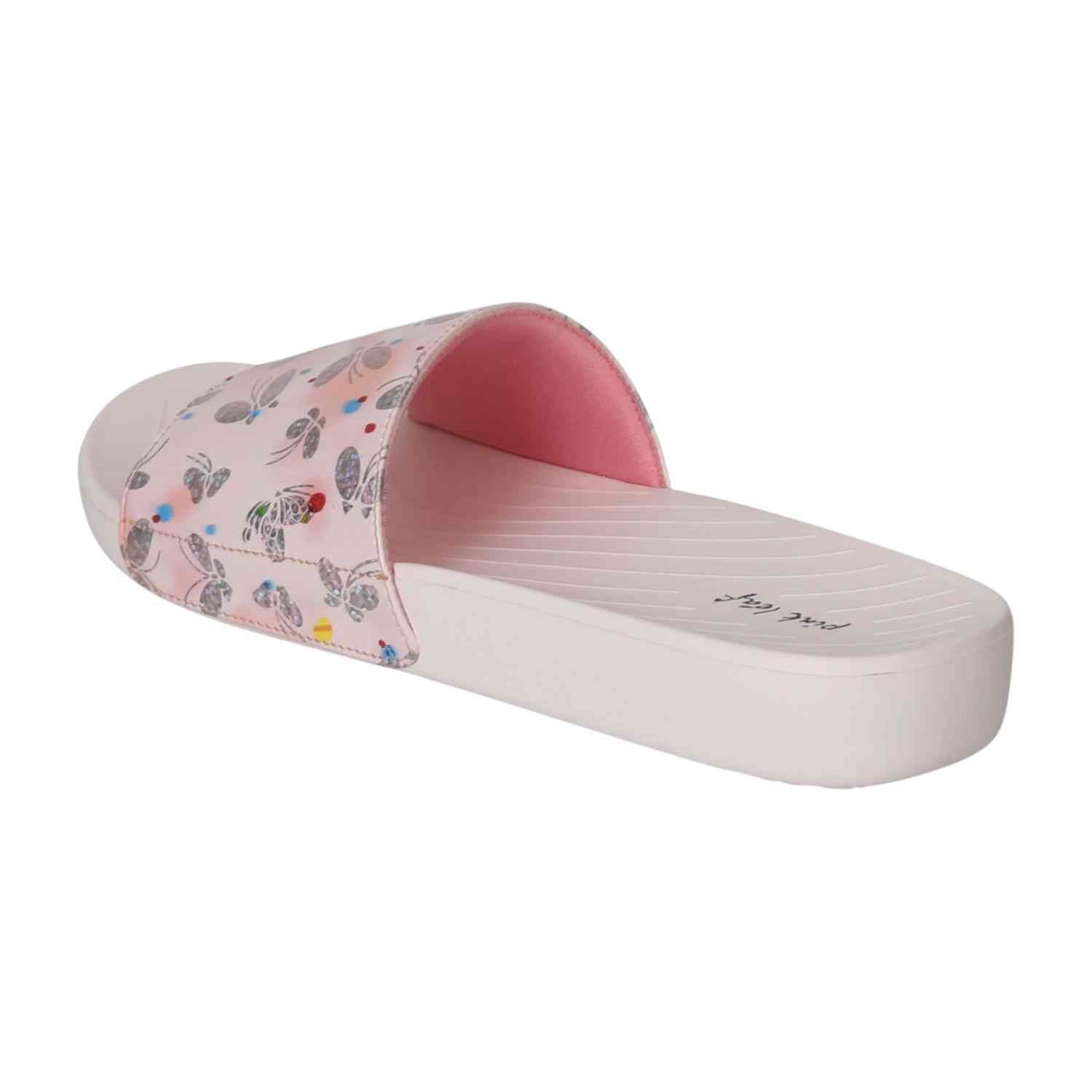 Women Pink Blossom Slide Sandals