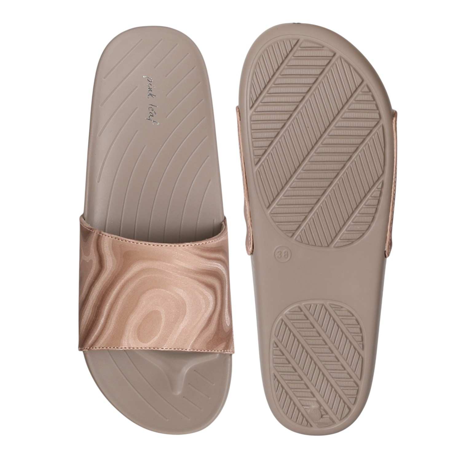 Women Beige Serenity Slides
