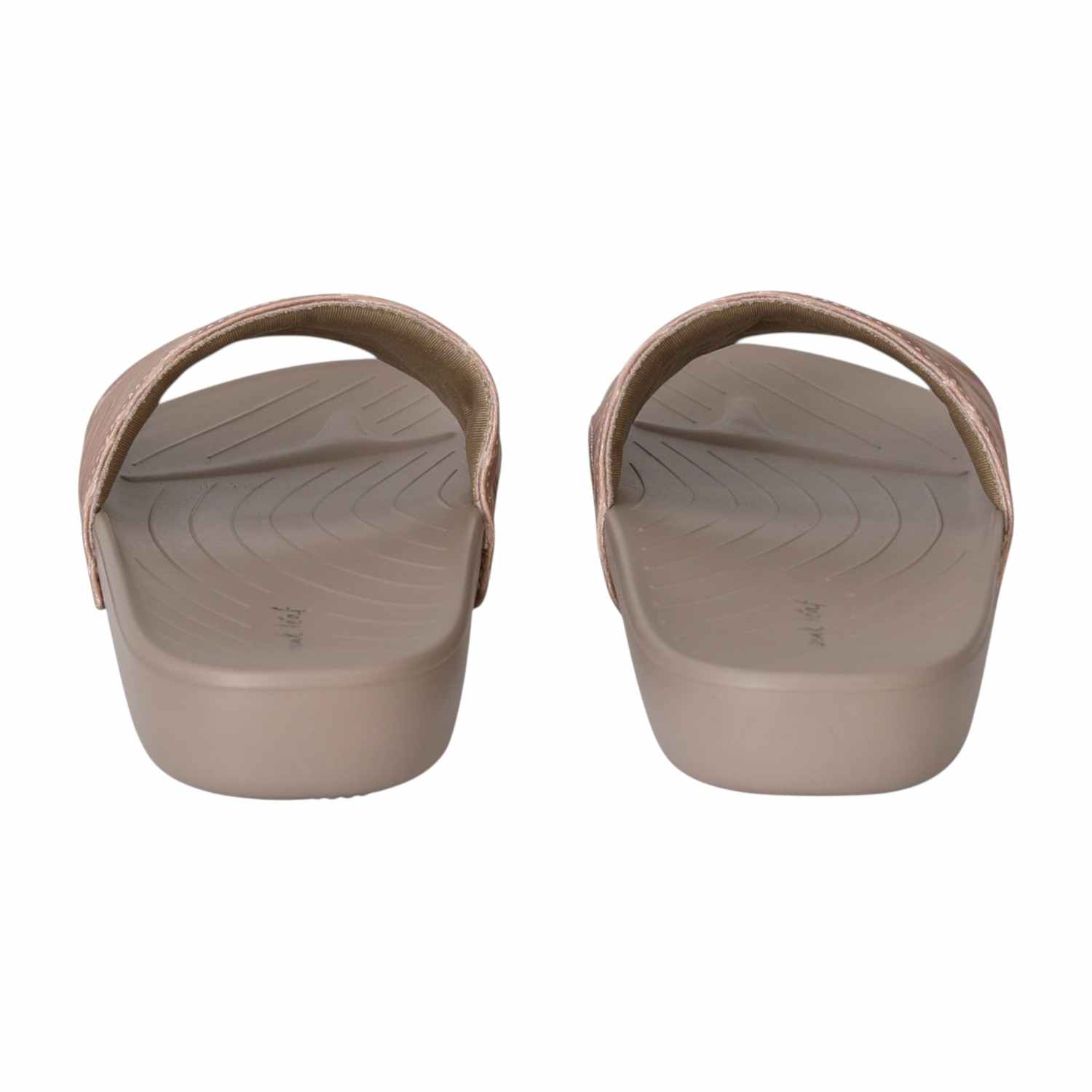 Women Beige Serenity Slides