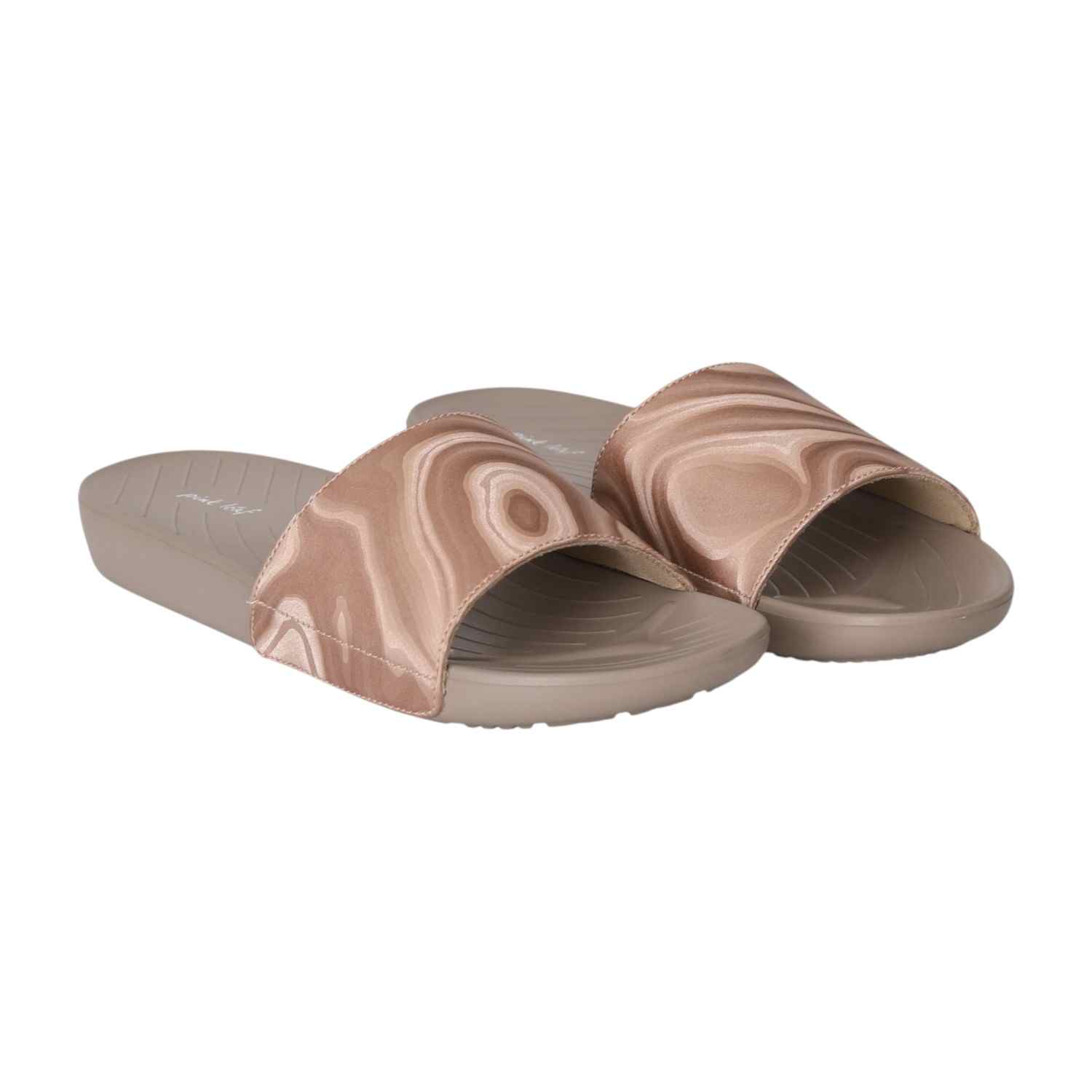 Women Beige Serenity Slides