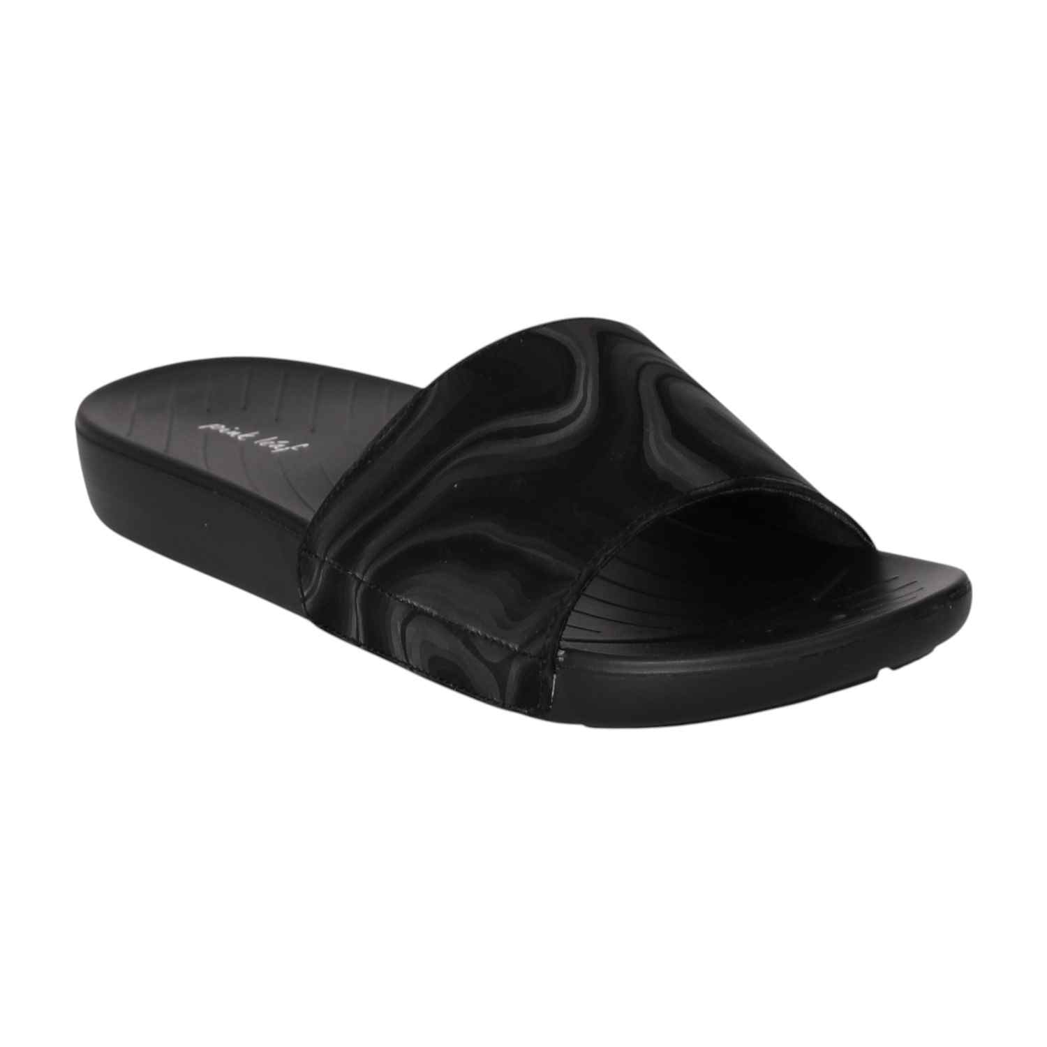 Women Black Serenity Slides