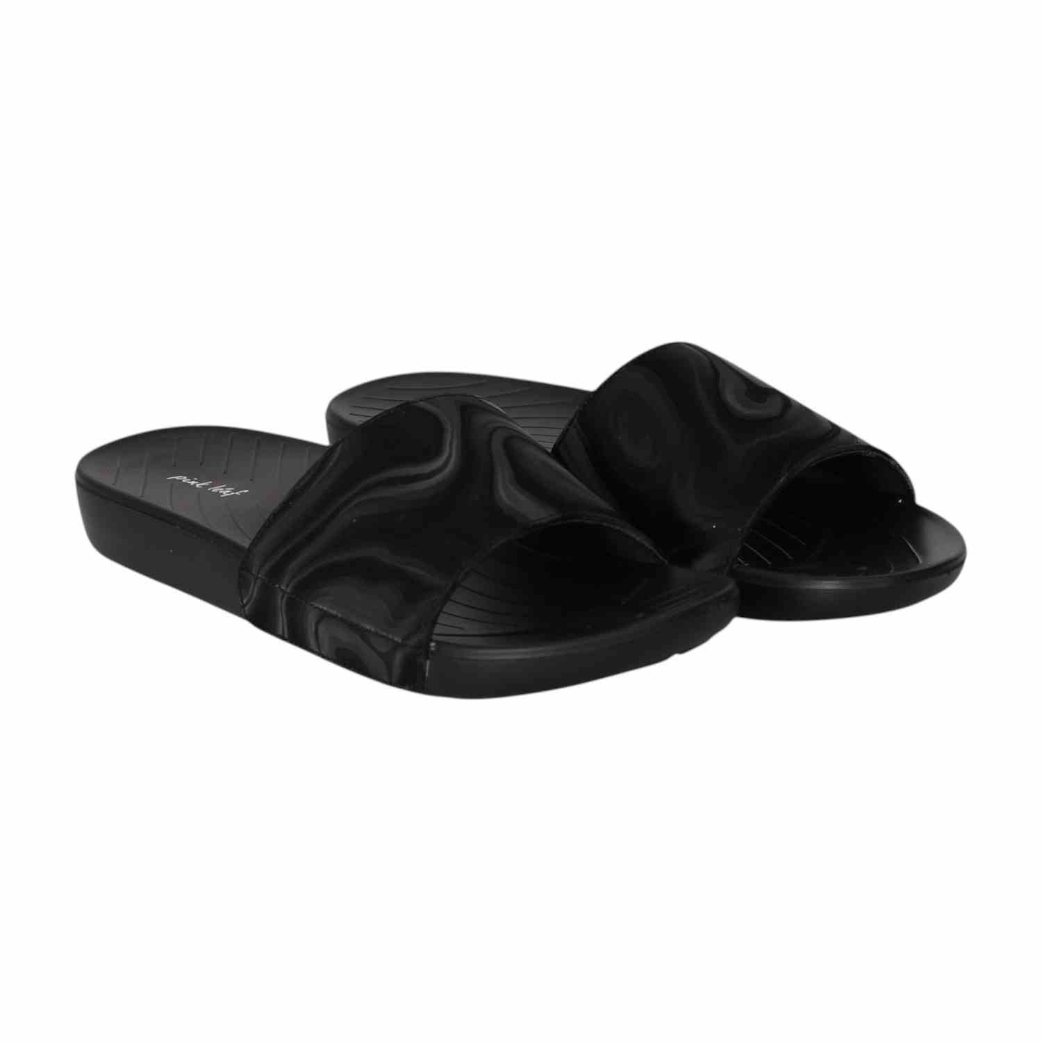 Women Black Serenity Slides