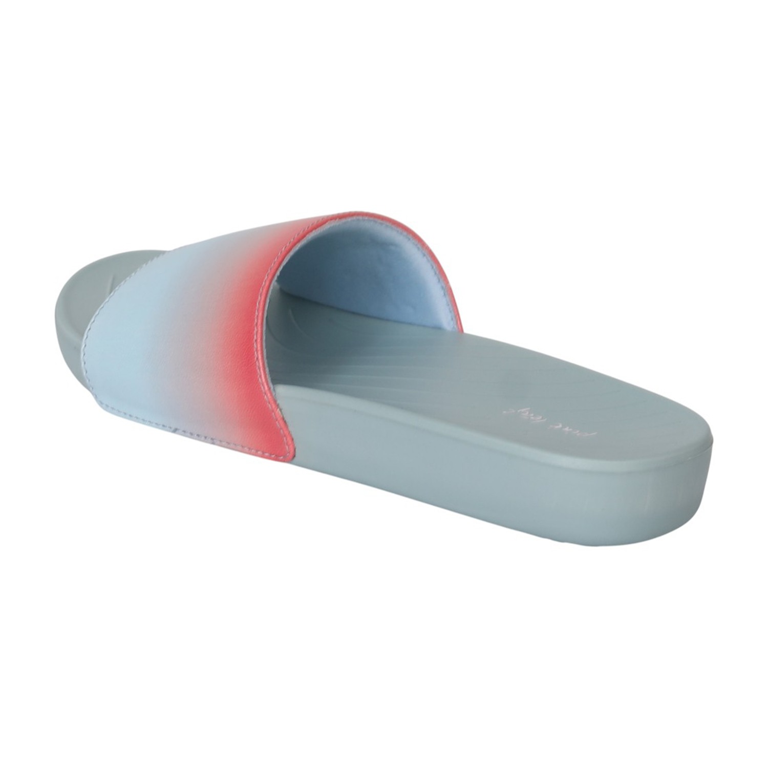 Women Blue Pink Ombre Slides