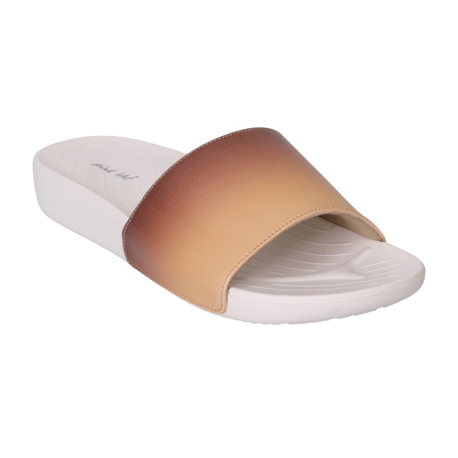 Women Brown Beige Ombre Slides