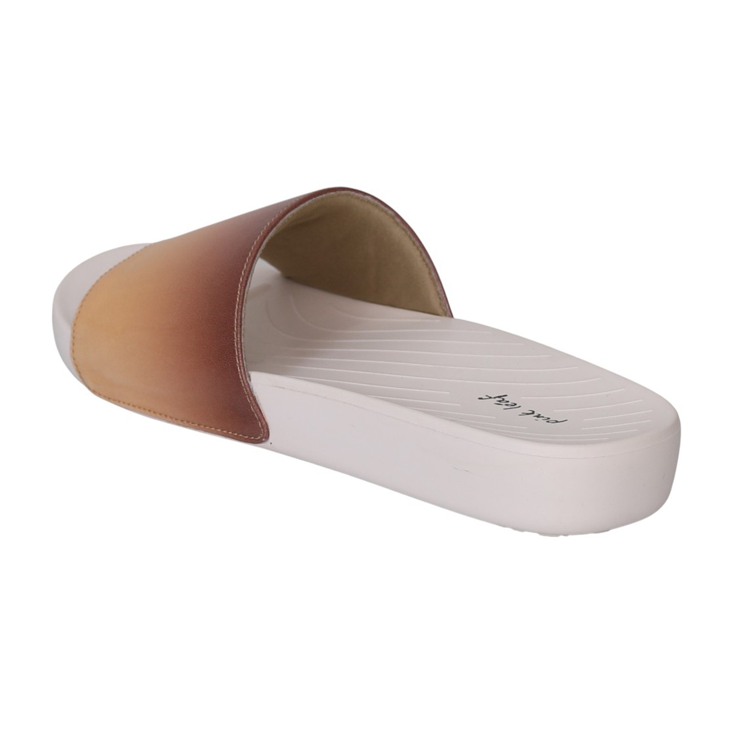 Women Brown Beige Ombre Slides