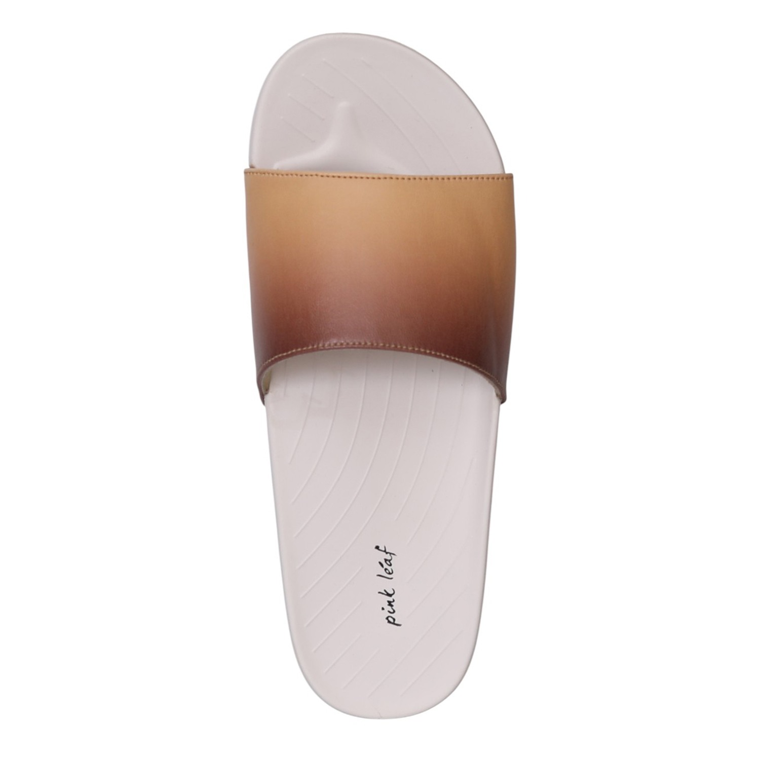 Women Brown Beige Ombre Slides
