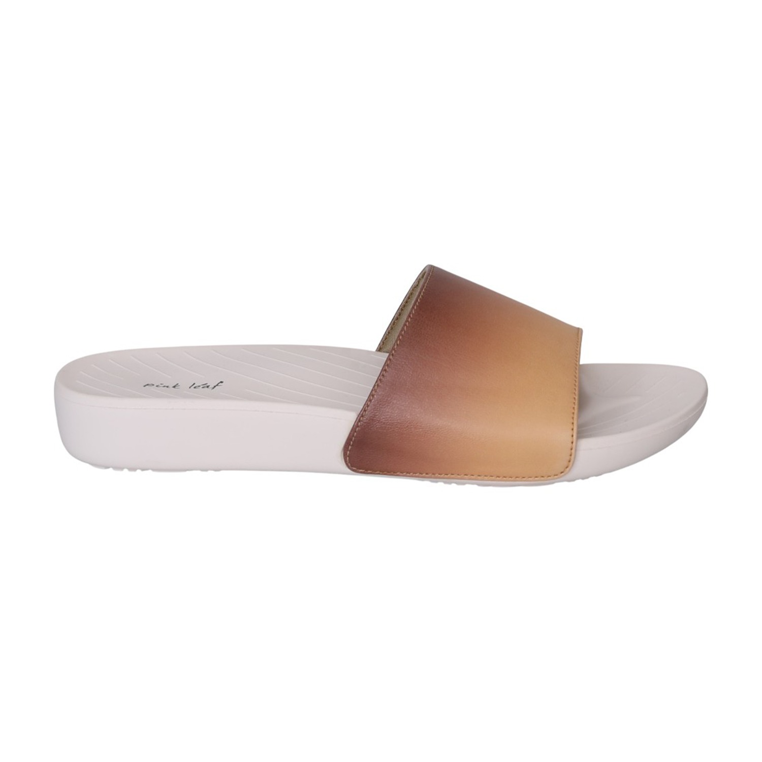 Women Brown Beige Ombre Slides