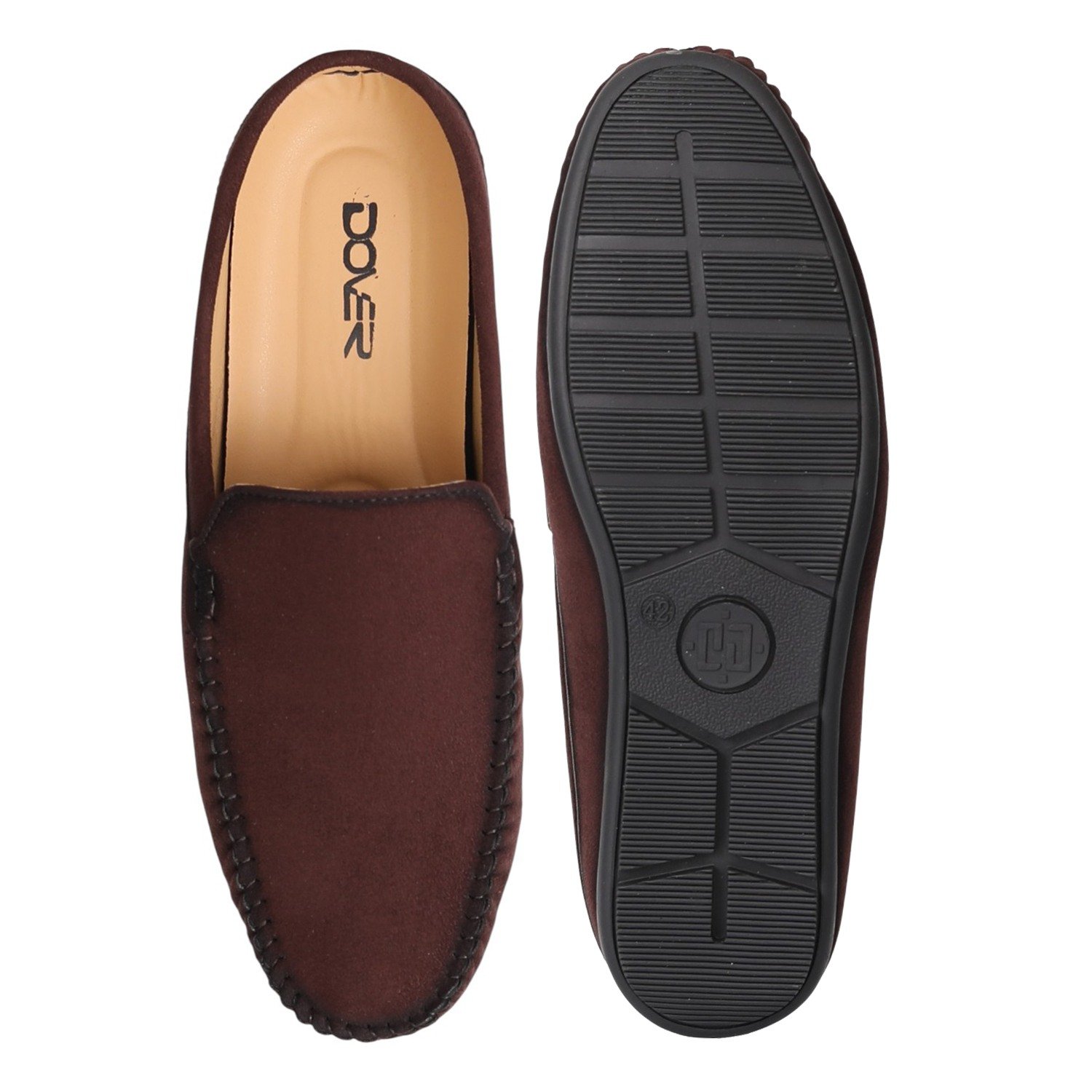 Men Brown Classic Mule Loafers