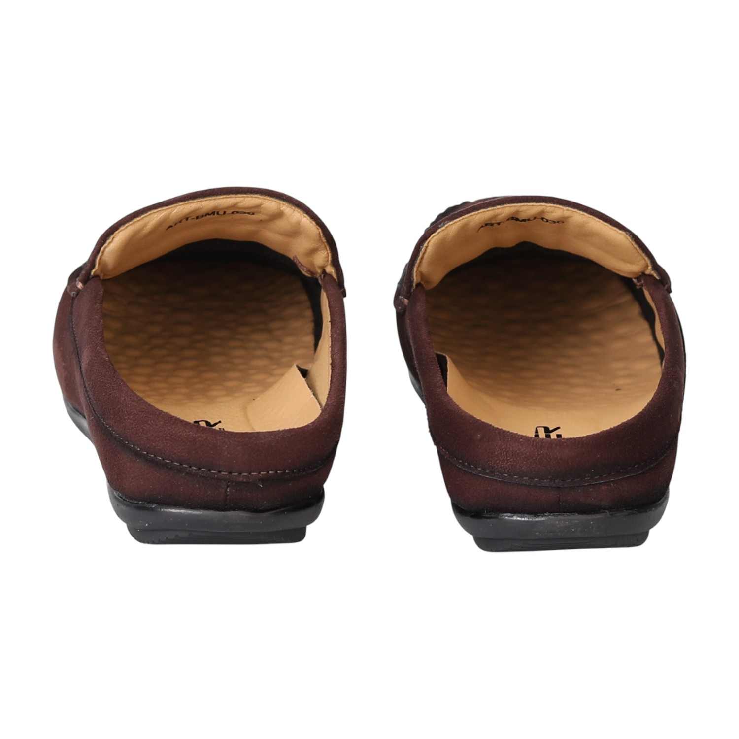 Men Brown Classic Mule Loafers