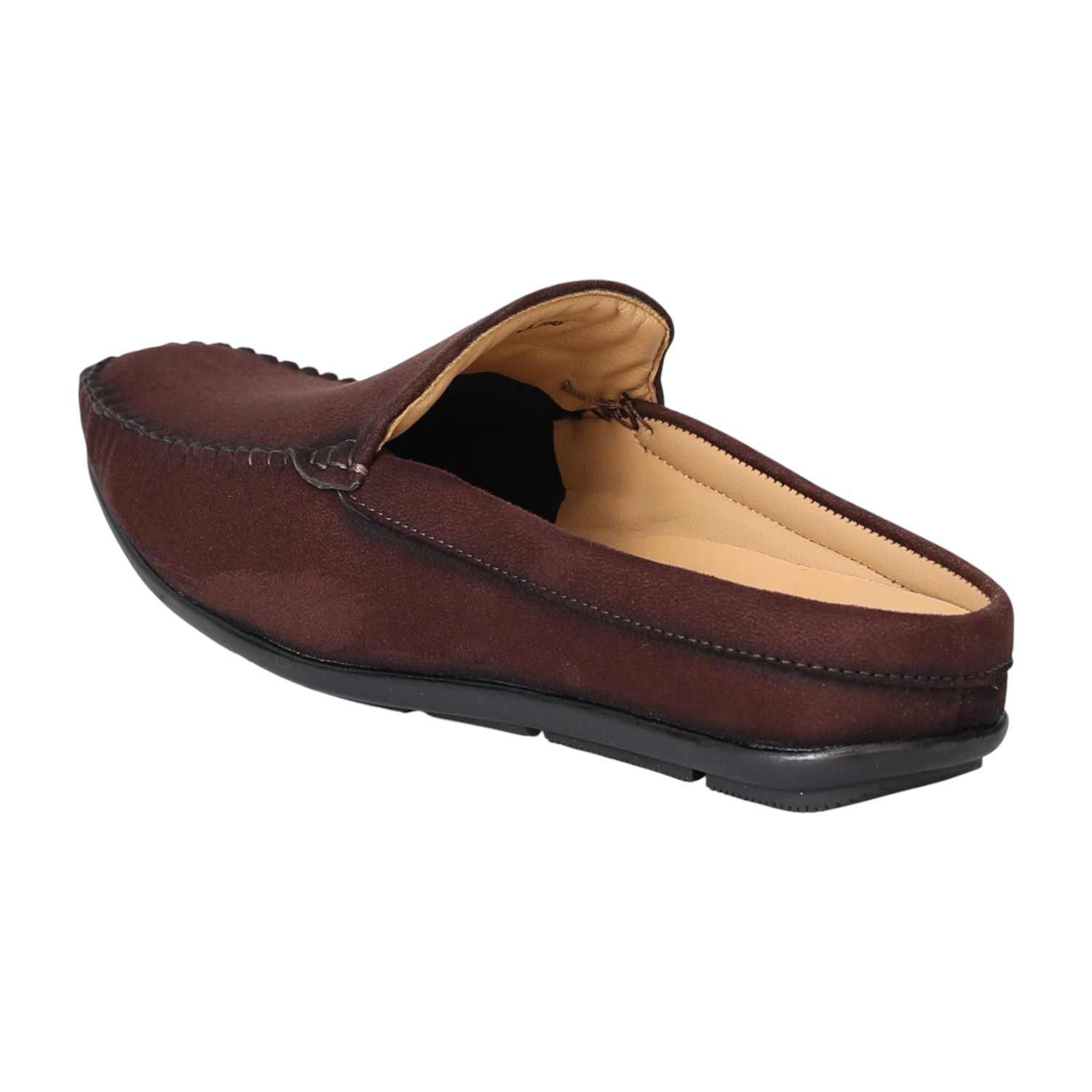 Men Brown Classic Mule Loafers