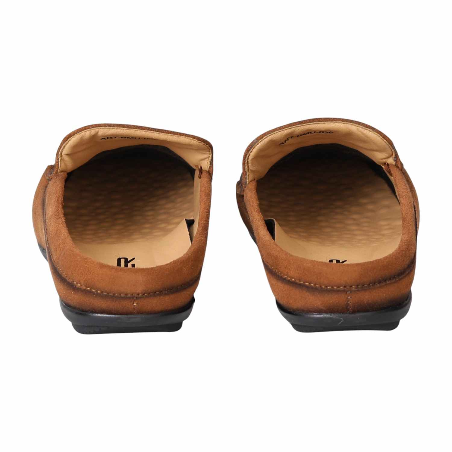 Men Tan Classic Mule Loafers
