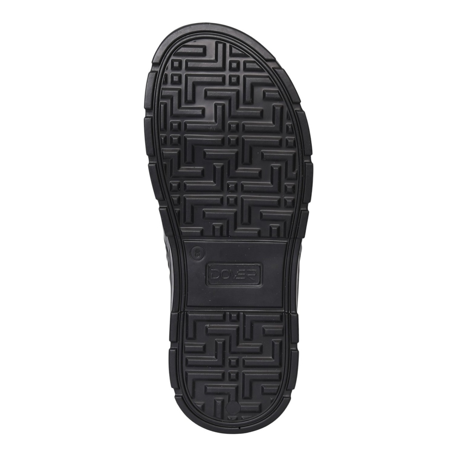 Men Black Sleek Woven Strap Sandals