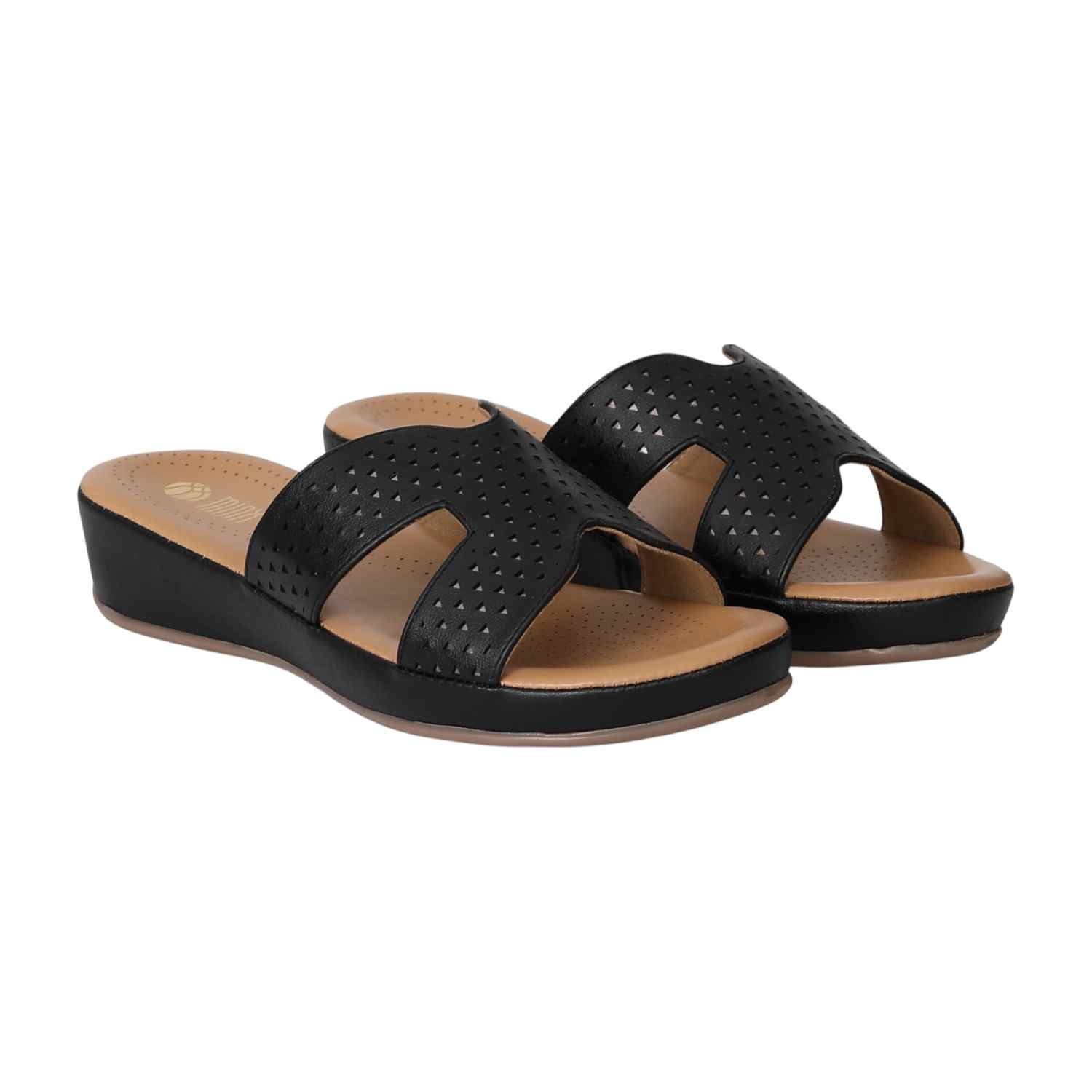 Women Black ChicFlow Wedges