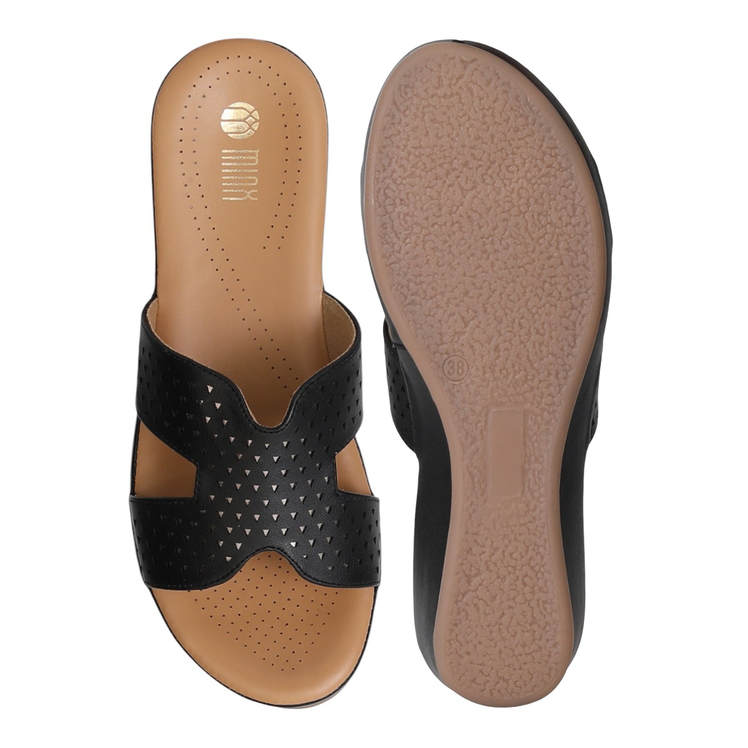 Women Black ChicFlow Wedges