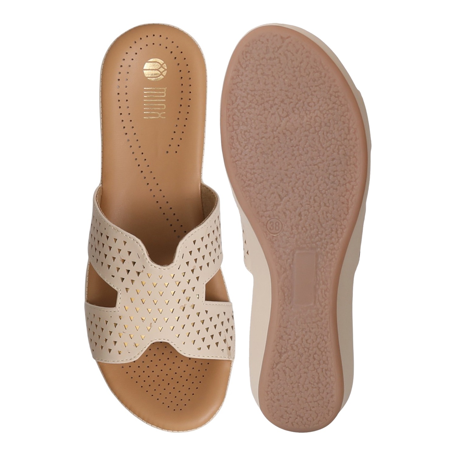 Women Beige ChicFlow Wedges