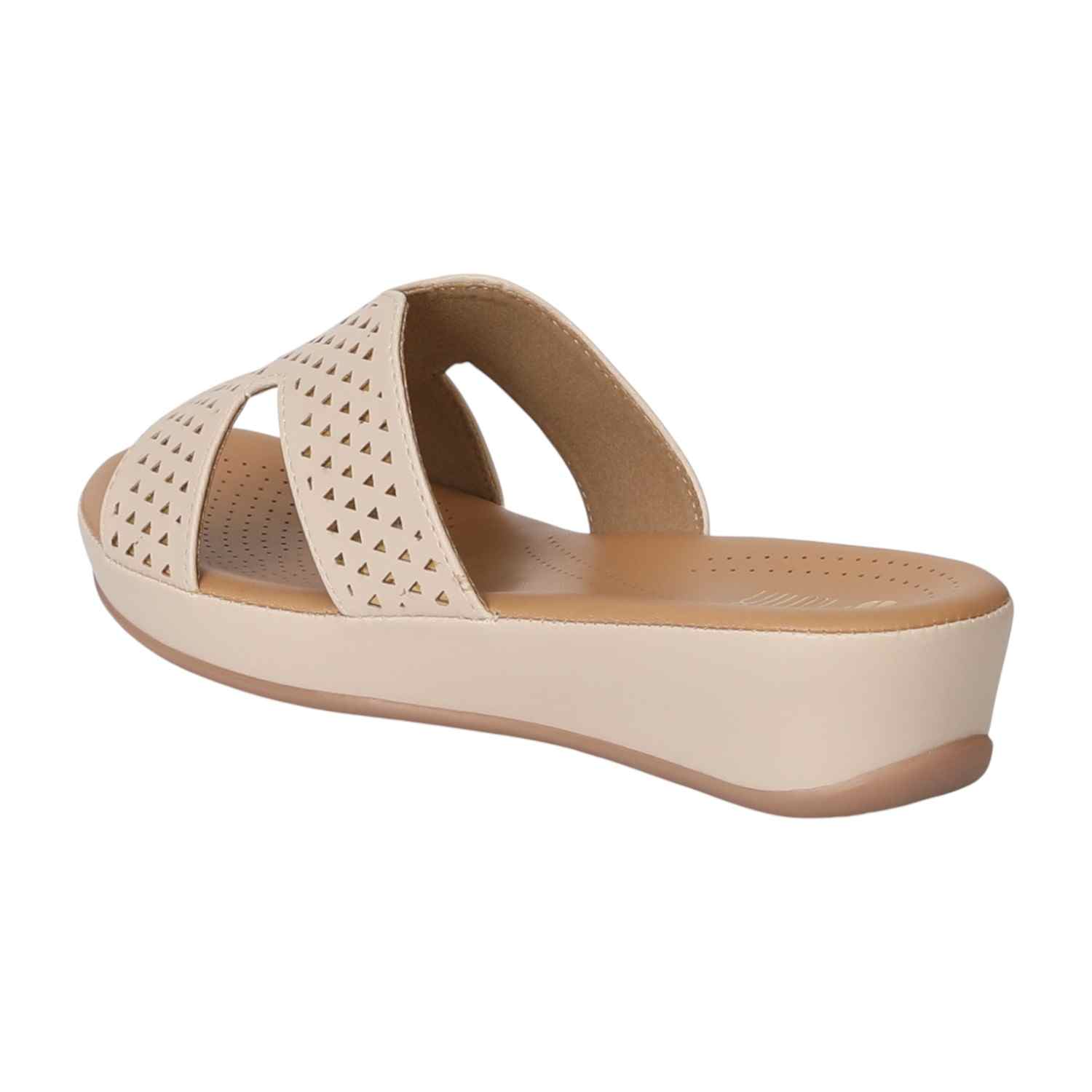 Women Beige ChicFlow Wedges