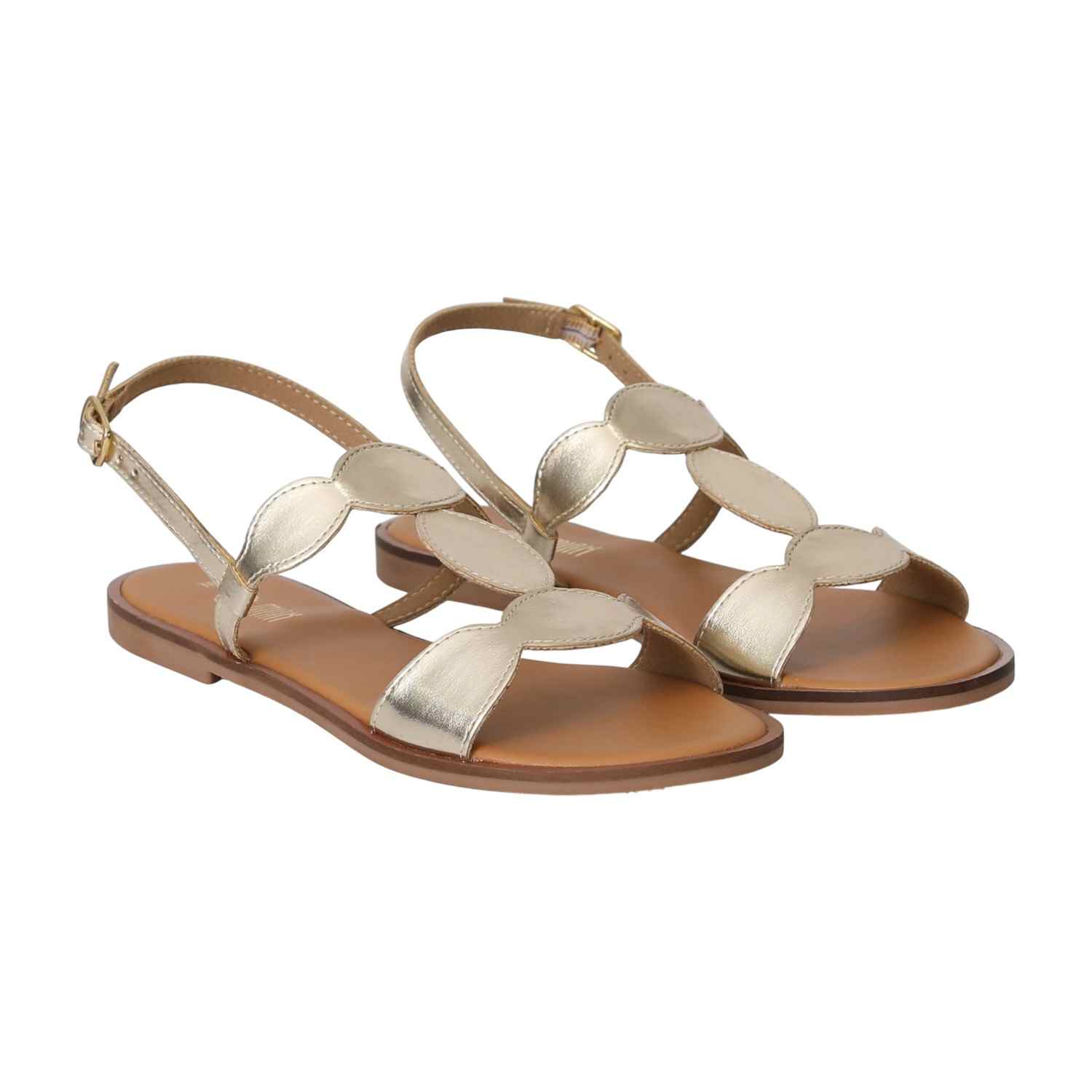 Women Golden SparkLoop Flats