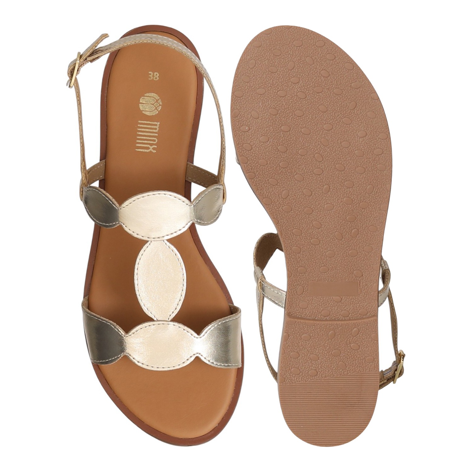 Women Golden SparkLoop Flats