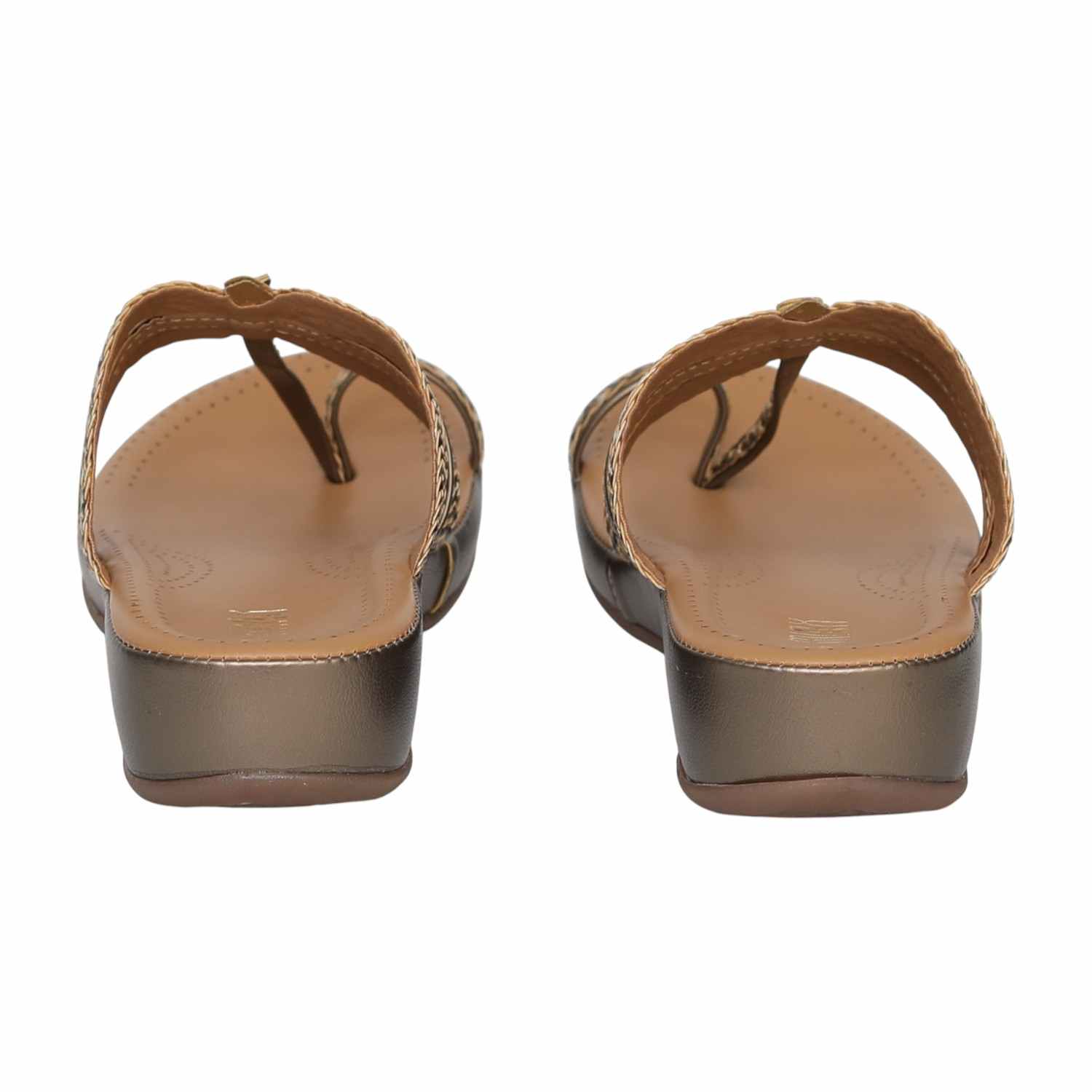 Women's Golden Braid Toe-Ring Wedges