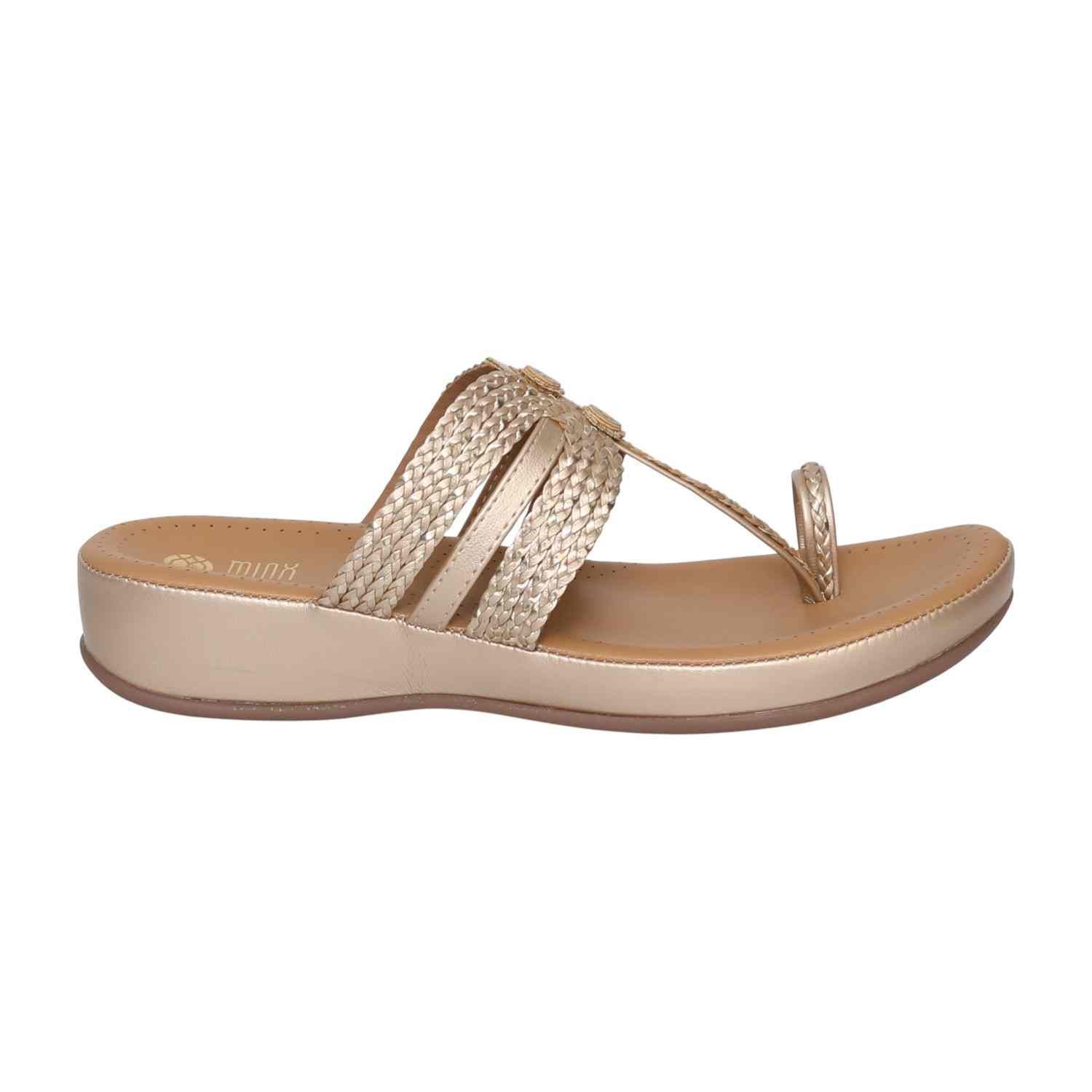 Women's Silver Weave Toe-Ring Wedges