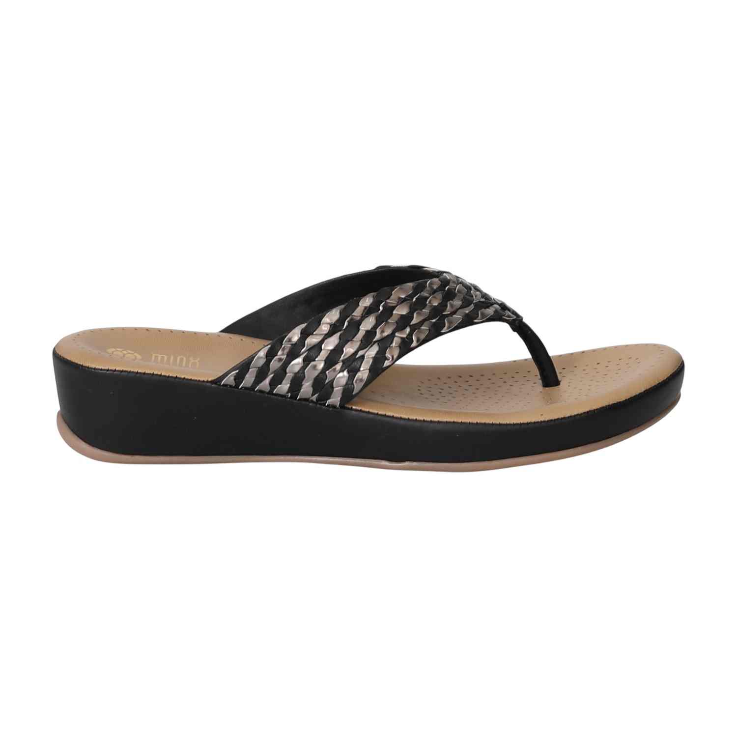 Women Black WeaveGlow Wedges