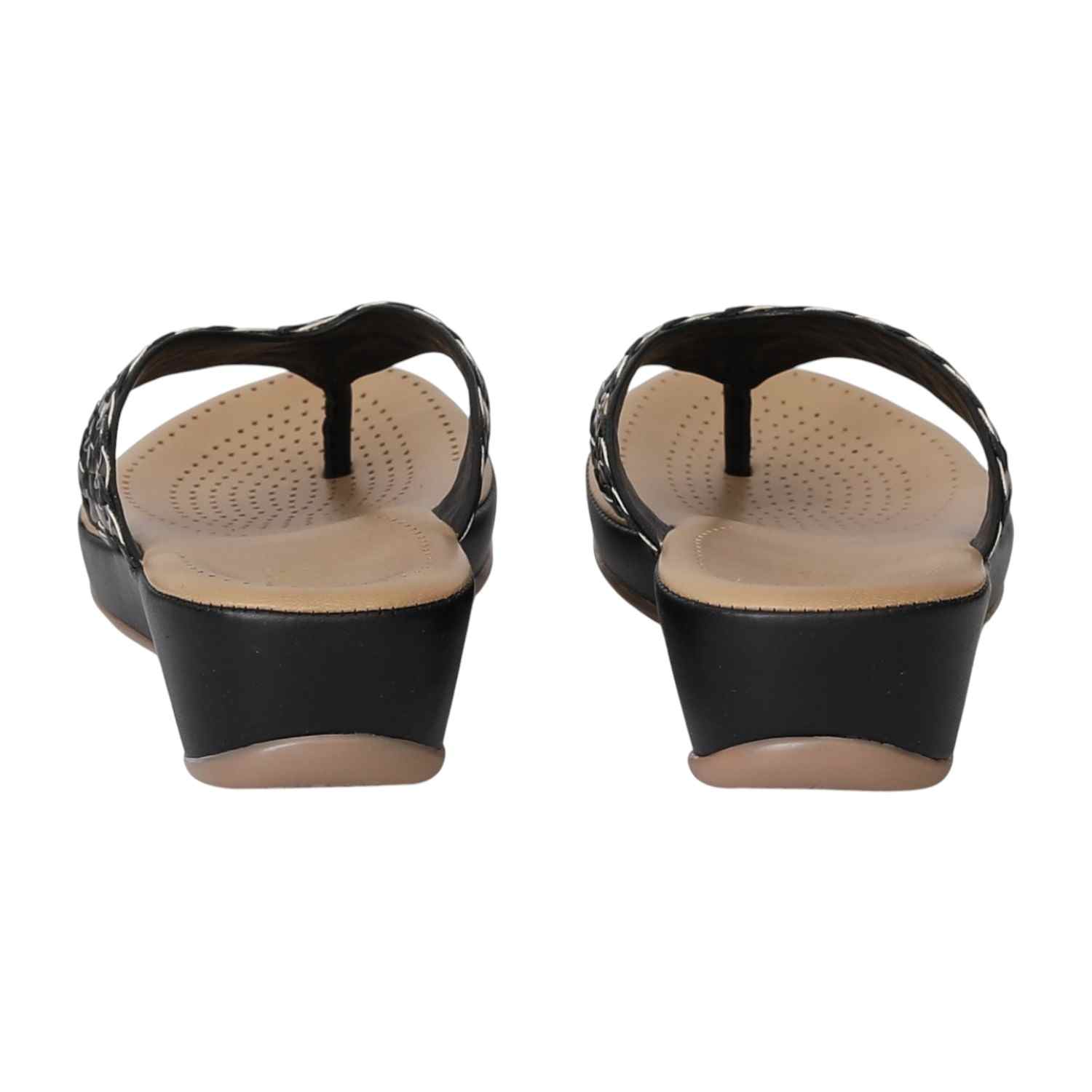 Women Black WeaveGlow Wedges