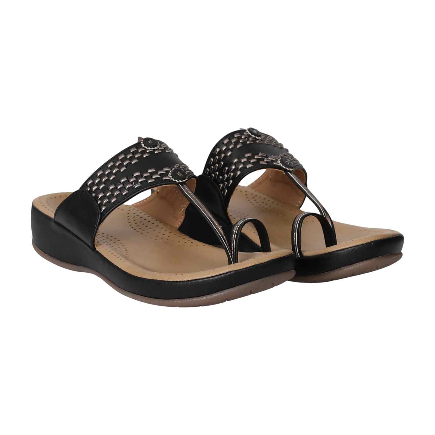 Women Black GraceWave Sandals