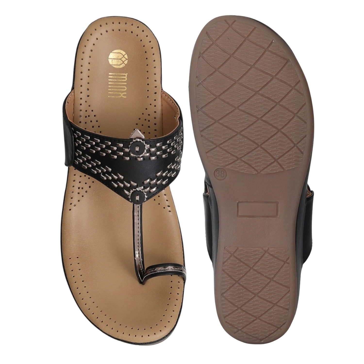 Women Black GraceWave Sandals