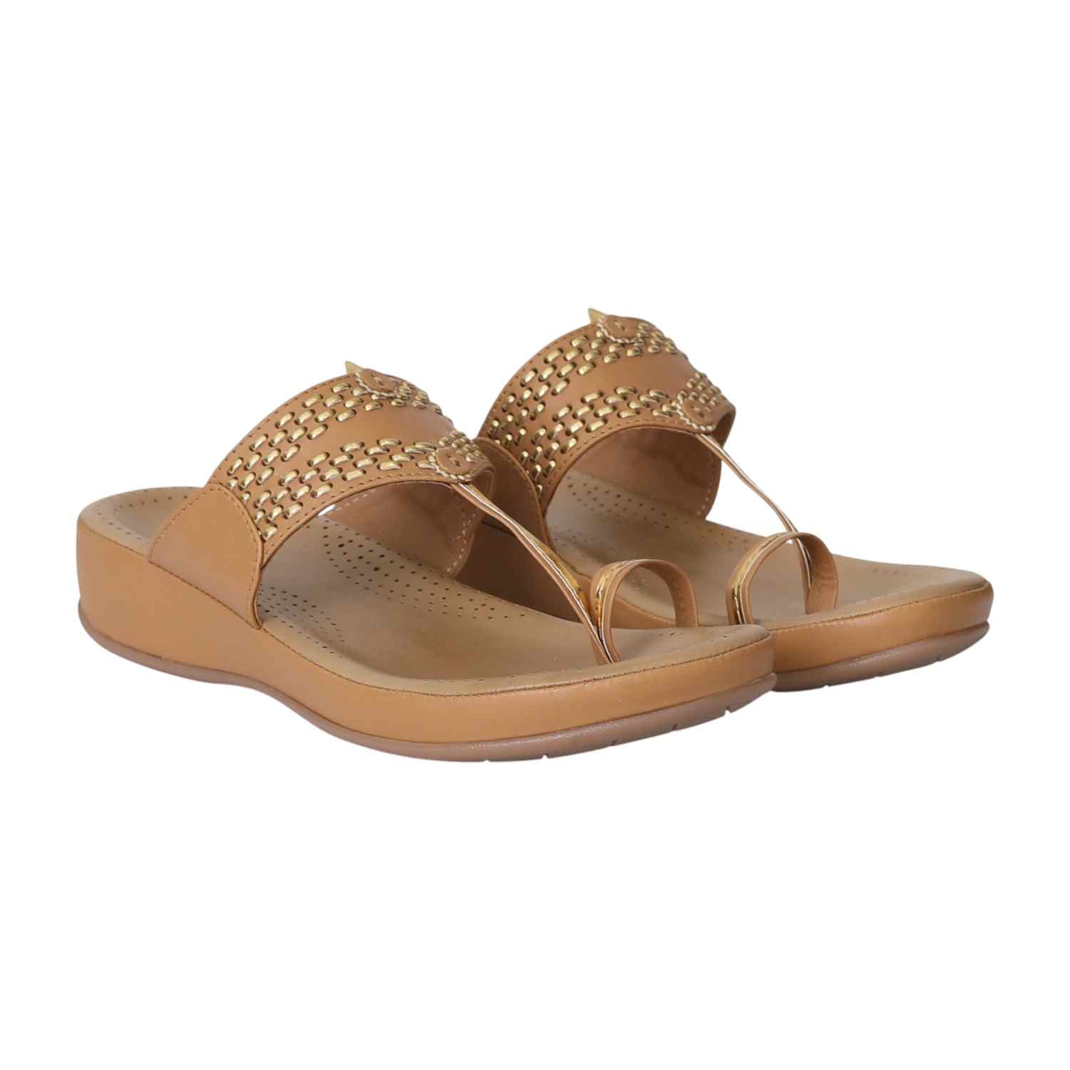 Women Beige GraceWave Sandals