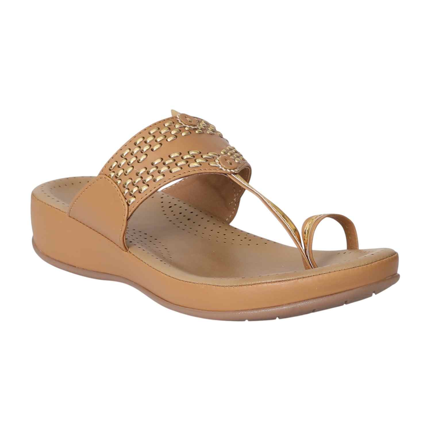 Women Beige GraceWave Sandals
