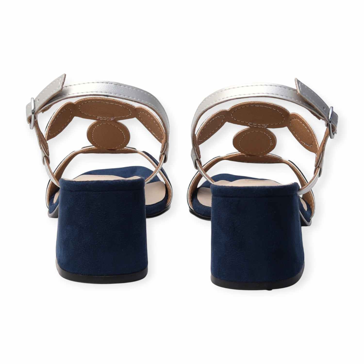 Minx Navy Colour Blocked Sandals