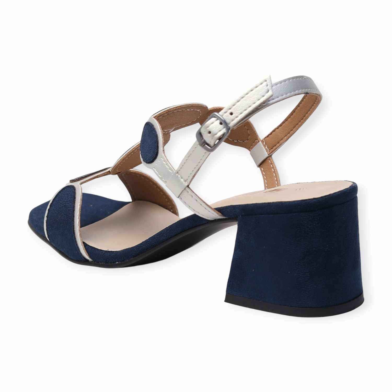 Minx Navy Colour Blocked Sandals