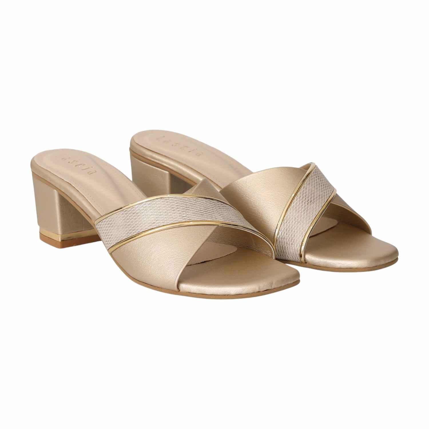Women Golden GlamStrut Heels