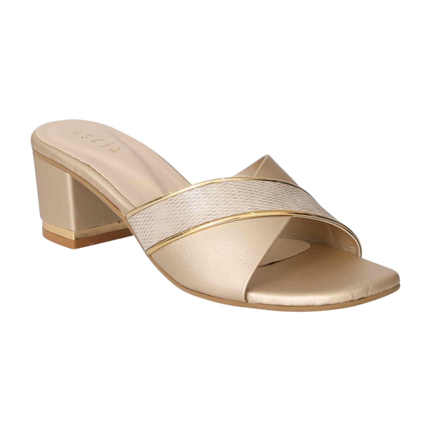 Women Golden GlamStrut Heels