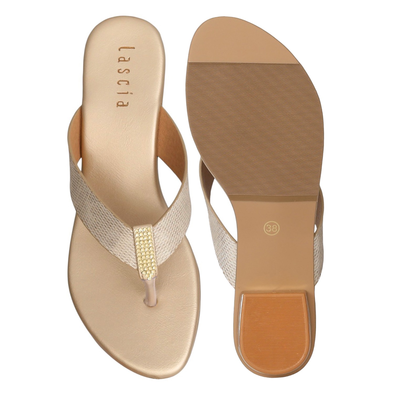 Women Golden SparkleStride Sandals