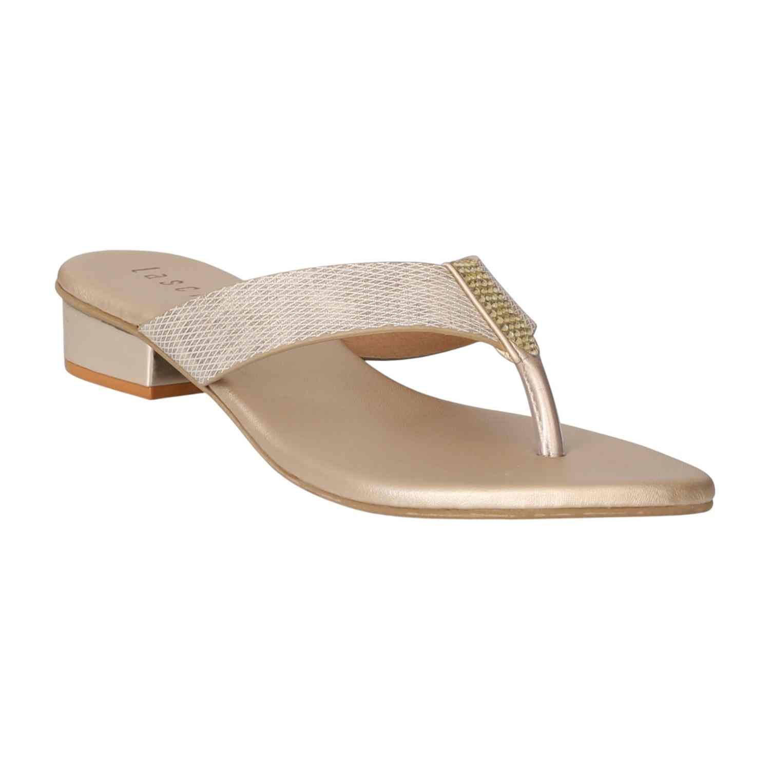 Women Golden SparkleStride Sandals